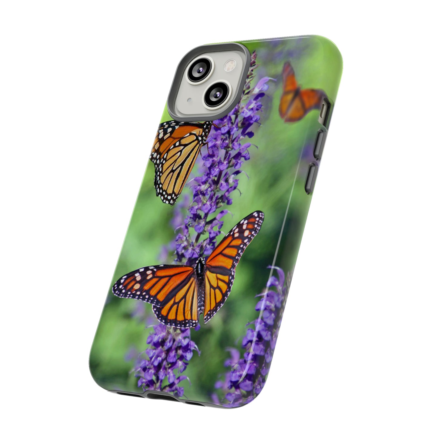 Beautiful Butterfly w/Green Background Phone Case, Samsung Galaxy, iPhone 15, 14, 13 pro max case, iPhone Tough Phone Case, Popular Phone Cover, Everyday Phone Cases, Tough Case