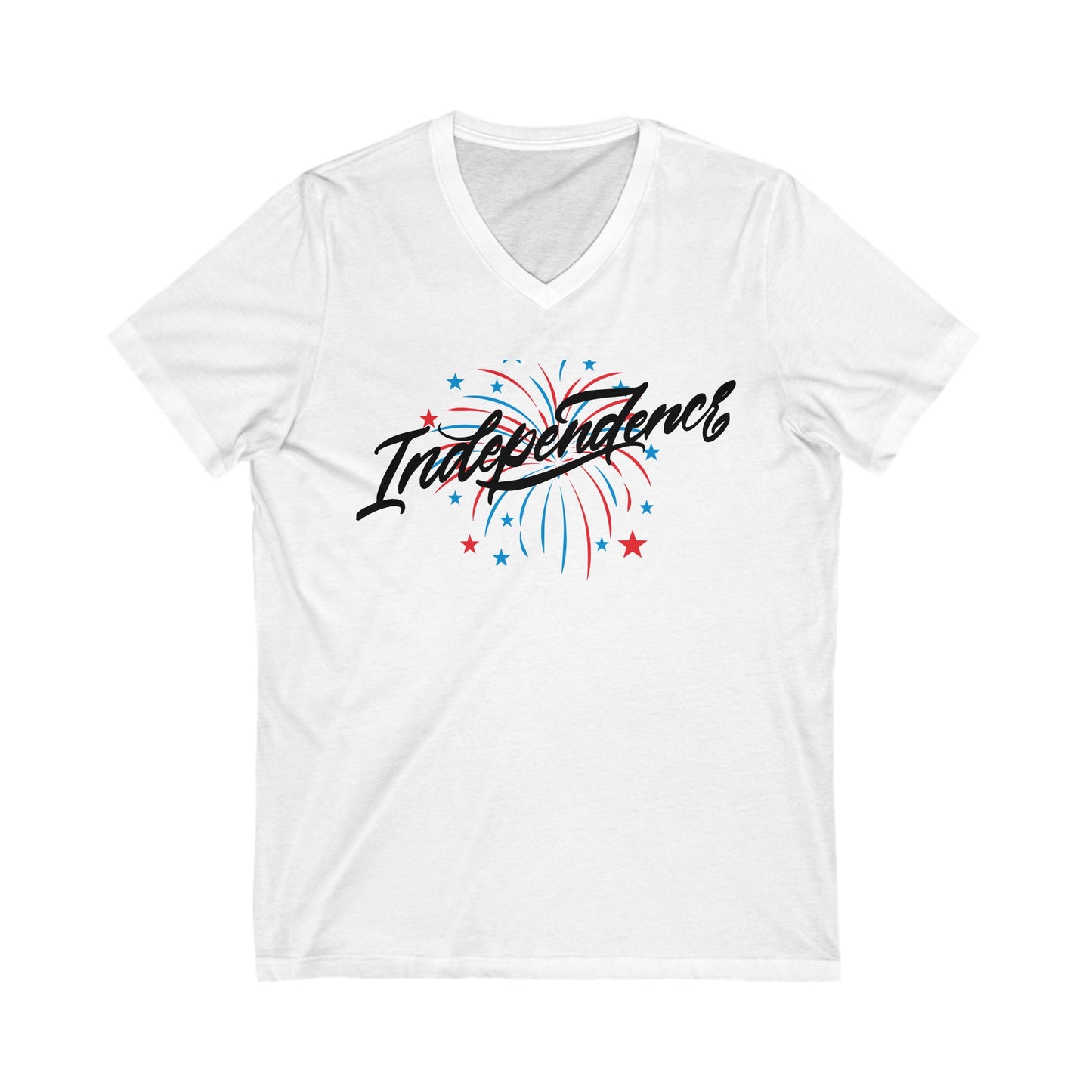 Unisex Jersey Short Sleeve V-Neck Tee