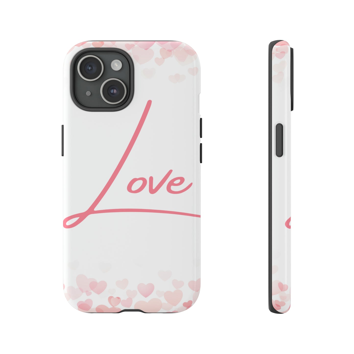 Love and Hearts Phone Case, Samsung Galaxy, iPhone 15, 14, 13 pro max case, iPhone Tough Phone Case, Popular Phone Cover, Everyday Phone Cases, Tough Case