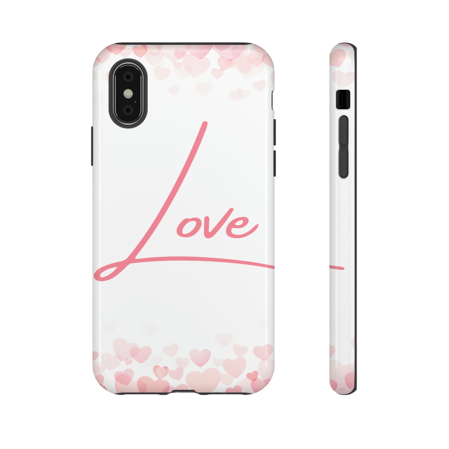 Love and Hearts Phone Case, Samsung Galaxy, iPhone 15, 14, 13 pro max case, iPhone Tough Phone Case, Popular Phone Cover, Everyday Phone Cases, Tough Case