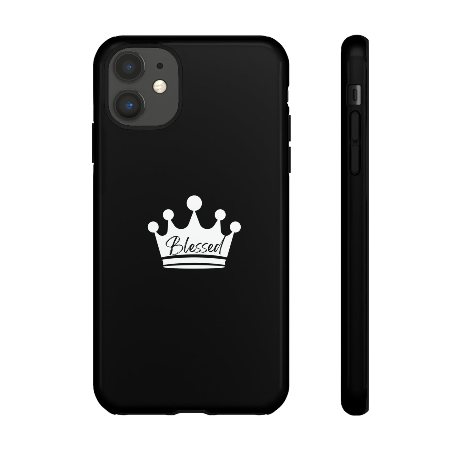 Blessed w/Crown Tough, Samsung, iPhone 15, 14, 13 pro max case, iPhone Tough Phone Case, Popular Phone Cover, Everyday Phone Cases, Tough Case