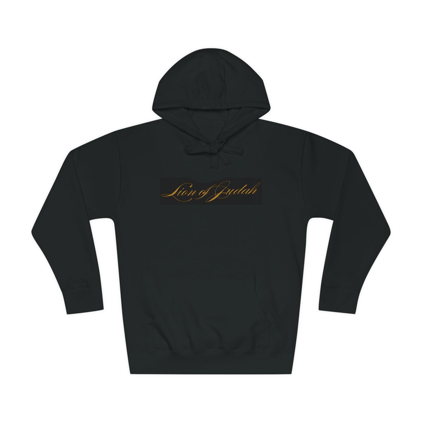 Lion of Judah Unisex Black Fleece Hoodie
