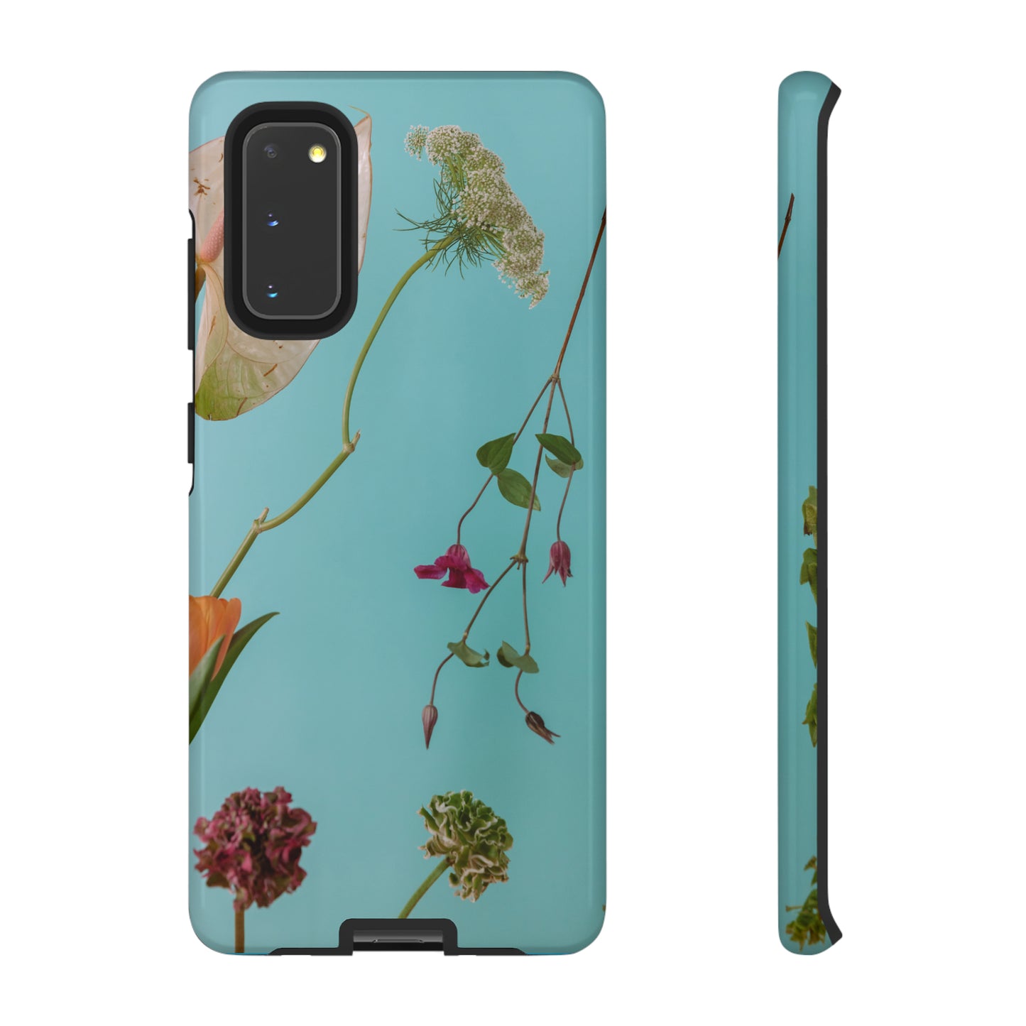 Serene Flowers, Samsung Galaxy, iPhone 15, 14, 13 pro max case, iPhone Tough Phone Case, Popular Phone Cover, Everyday Phone Cases, Tough Case