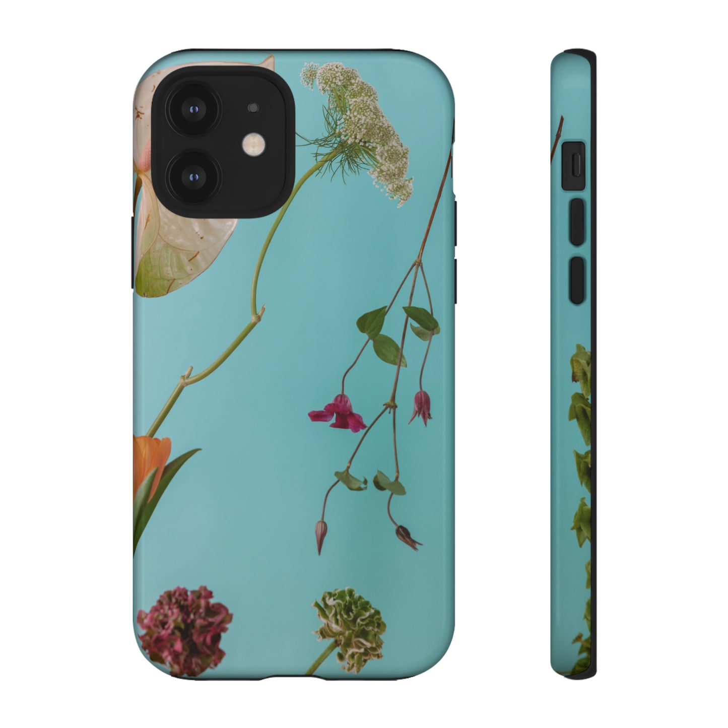 Serene Flowers, Samsung Galaxy, iPhone 15, 14, 13 pro max case, iPhone Tough Phone Case, Popular Phone Cover, Everyday Phone Cases, Tough Case