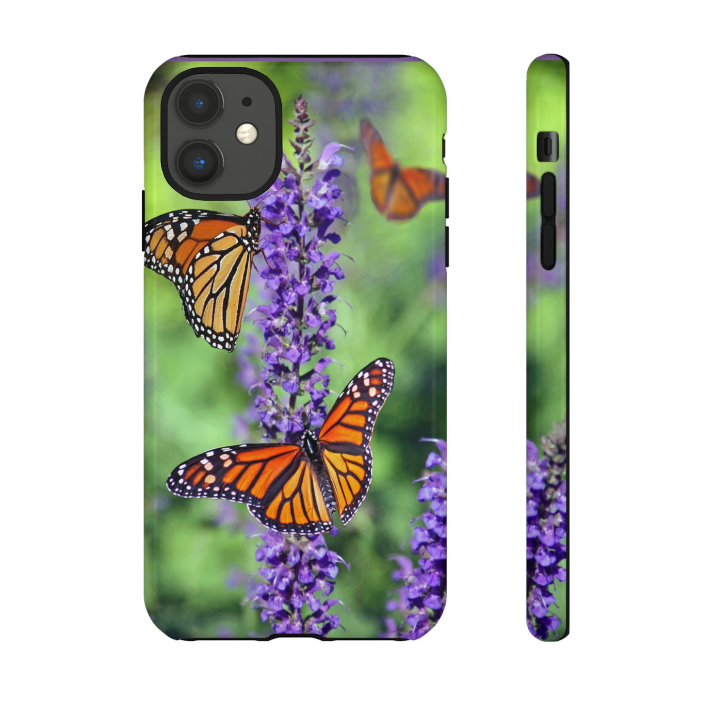 Beautiful Butterfly w/Green Background Phone Case, Samsung Galaxy, iPhone 15, 14, 13 pro max case, iPhone Tough Phone Case, Popular Phone Cover, Everyday Phone Cases, Tough Case