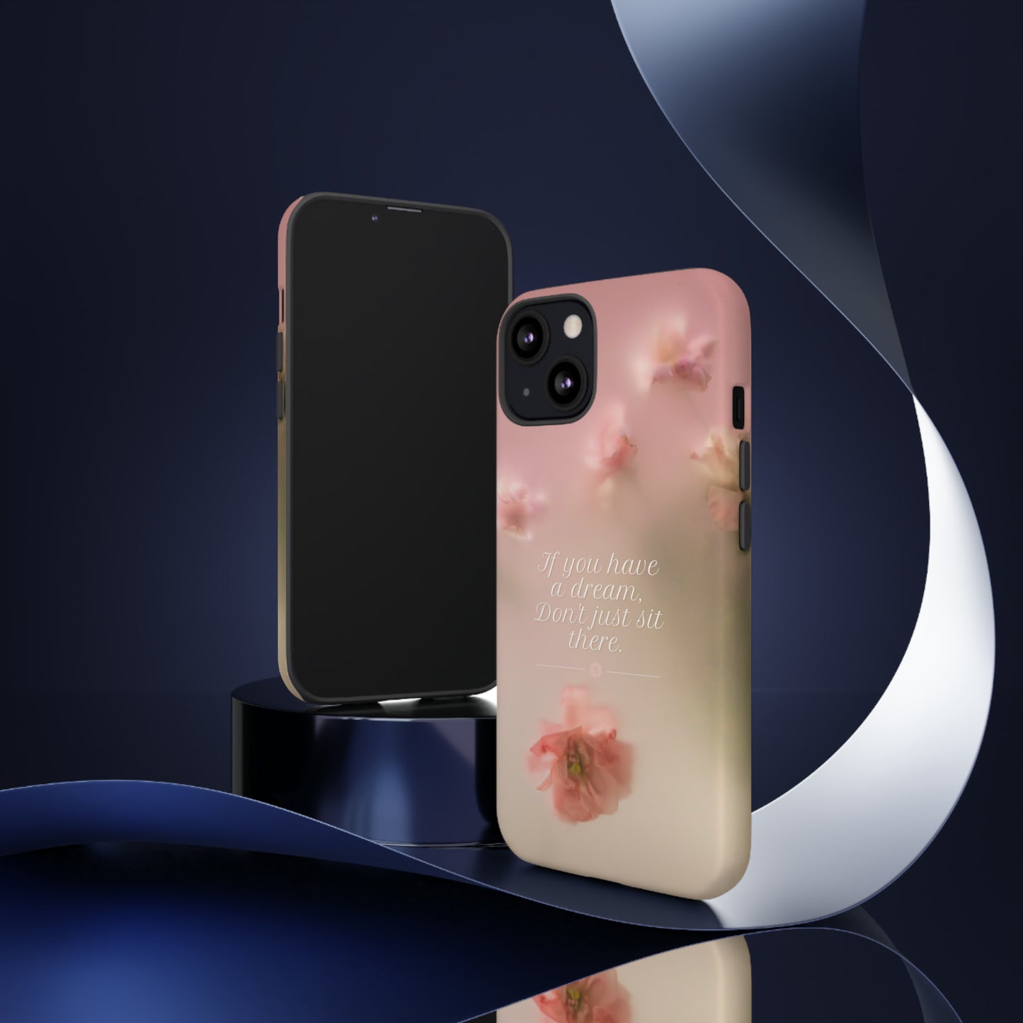 Pink Misty Flowers, Phone Case, Samsung Galaxy, iPhone 15, 14, 13 pro max case, iPhone Tough Phone Case, Popular Phone Cover, Everyday Phone Cases, Tough Case