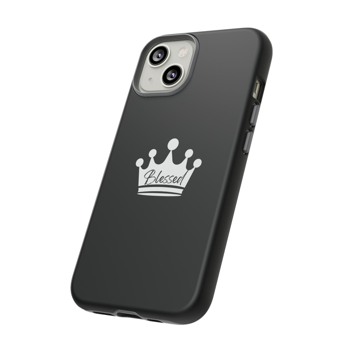 Blessed w/Crown Tough, Samsung, iPhone 15, 14, 13 pro max case, iPhone Tough Phone Case, Popular Phone Cover, Everyday Phone Cases, Tough Case