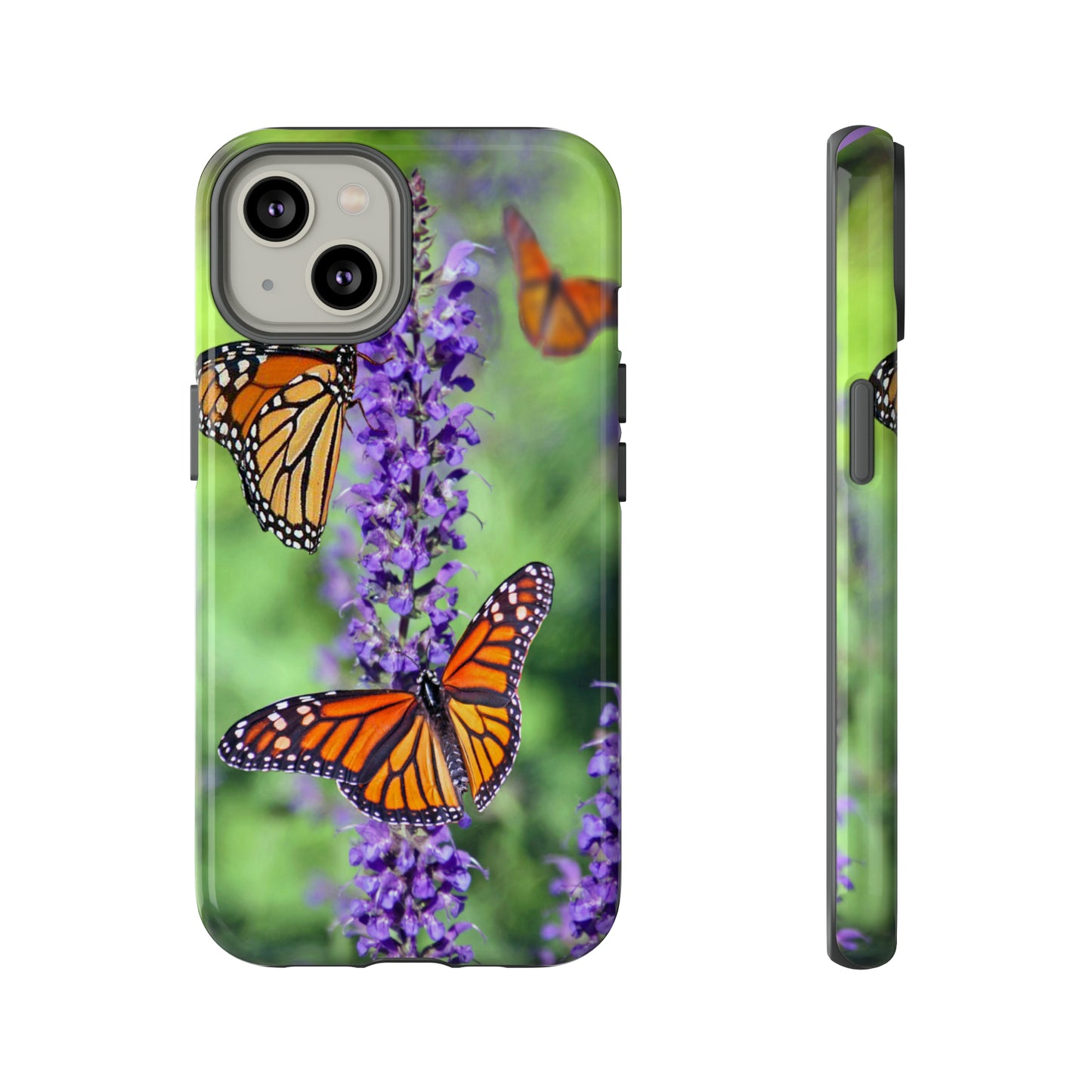 Beautiful Butterfly w/Green Background Phone Case, Samsung Galaxy, iPhone 15, 14, 13 pro max case, iPhone Tough Phone Case, Popular Phone Cover, Everyday Phone Cases, Tough Case
