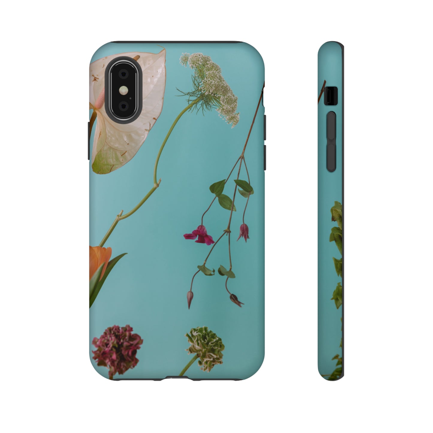 Serene Flowers, Samsung Galaxy, iPhone 15, 14, 13 pro max case, iPhone Tough Phone Case, Popular Phone Cover, Everyday Phone Cases, Tough Case