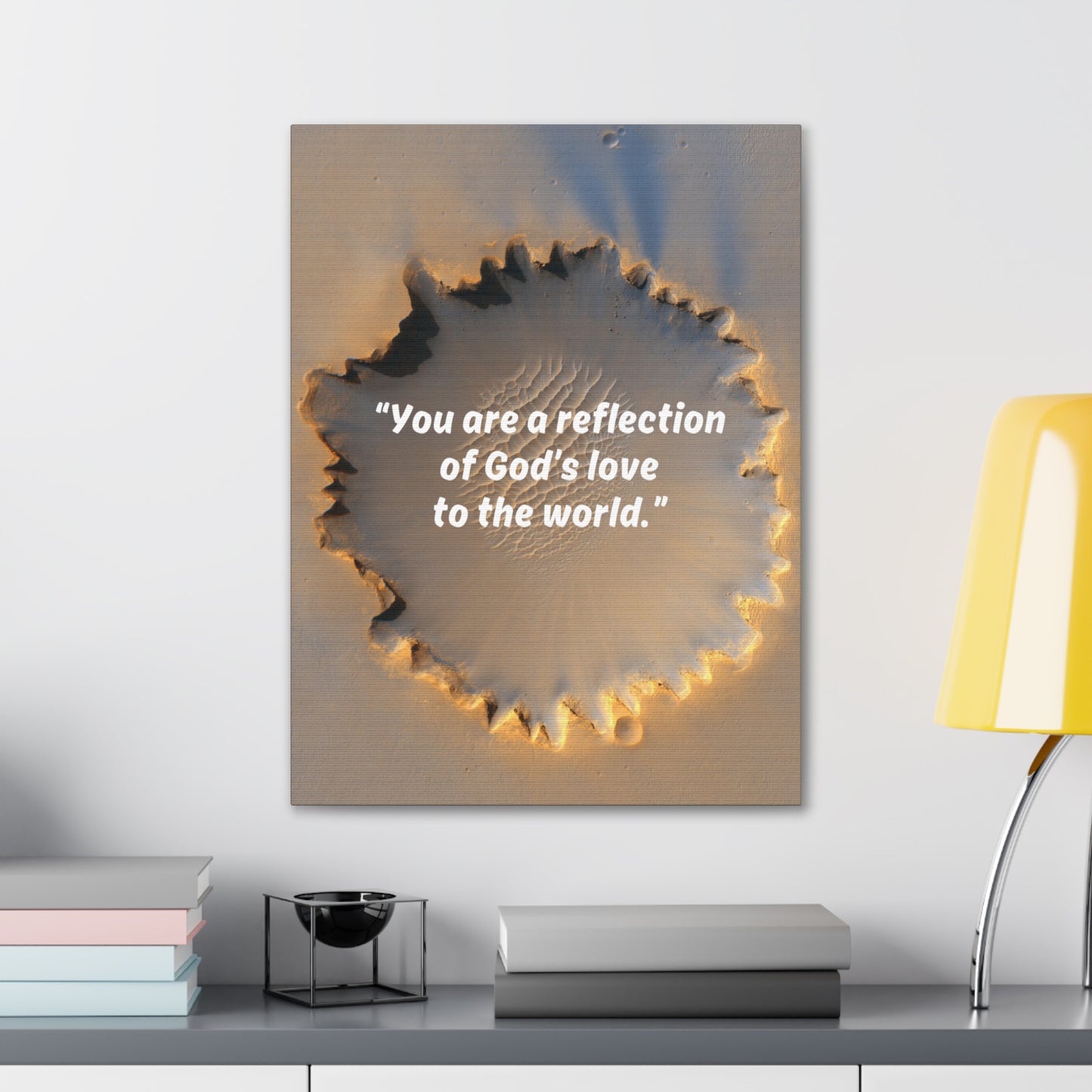 Reflection of God Canvas Gallery Framed Vertical Poster, Canvas Wall Art Set Abstract Prints Minimalist Modern Art Boho Wall Decor