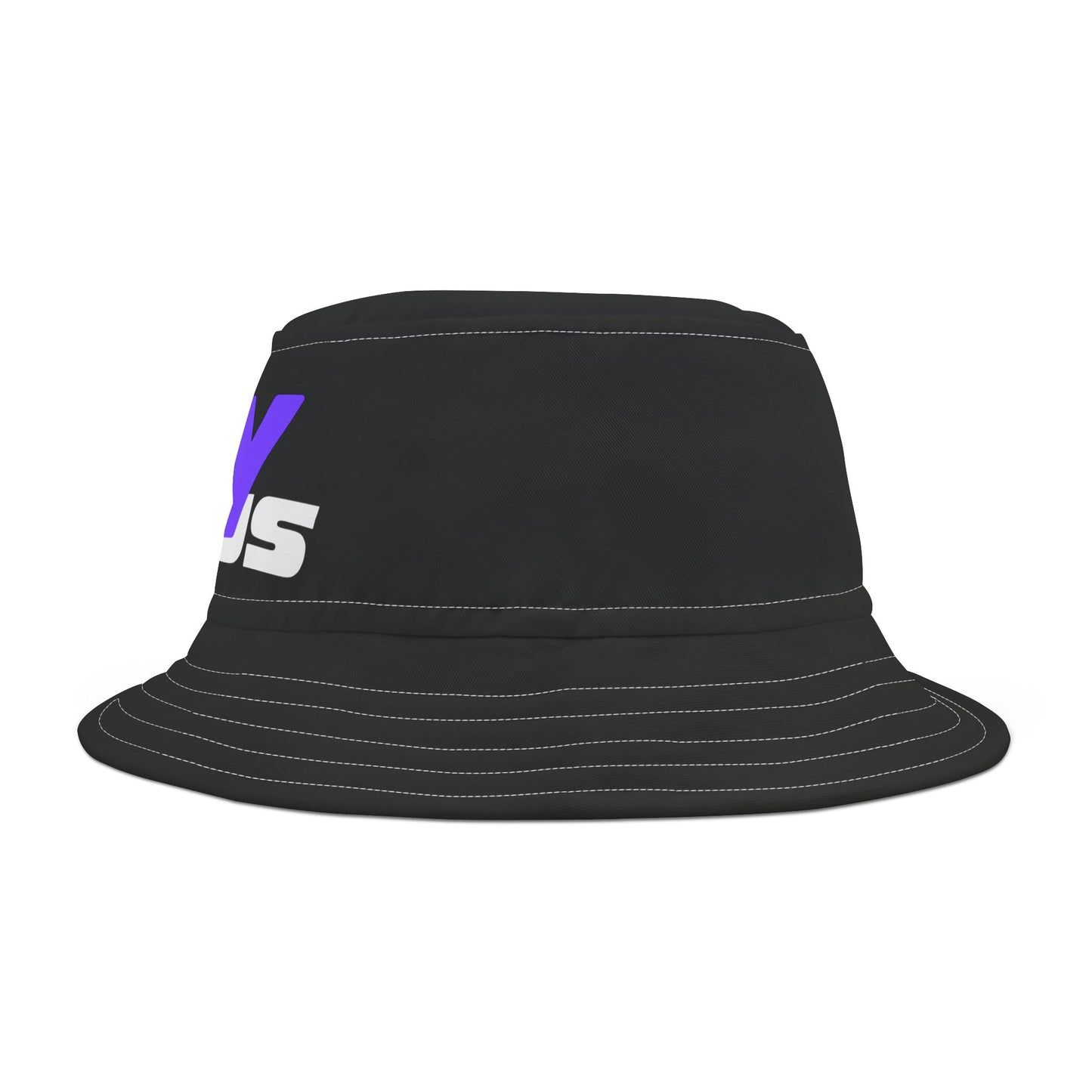 Try Jesus Black Bucket Hat (AOP)
