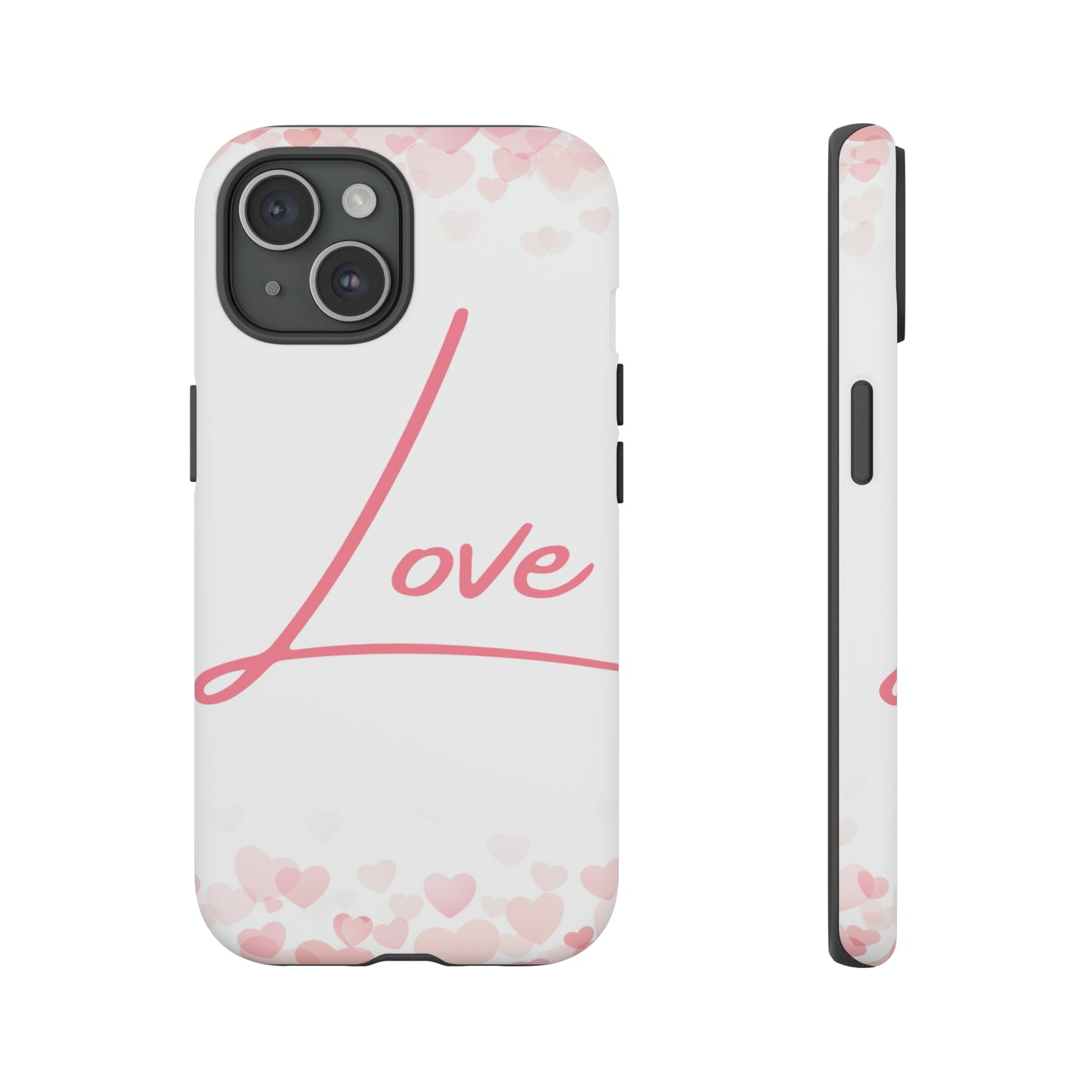 Love and Hearts Phone Case, Samsung Galaxy, iPhone 15, 14, 13 pro max case, iPhone Tough Phone Case, Popular Phone Cover, Everyday Phone Cases, Tough Case