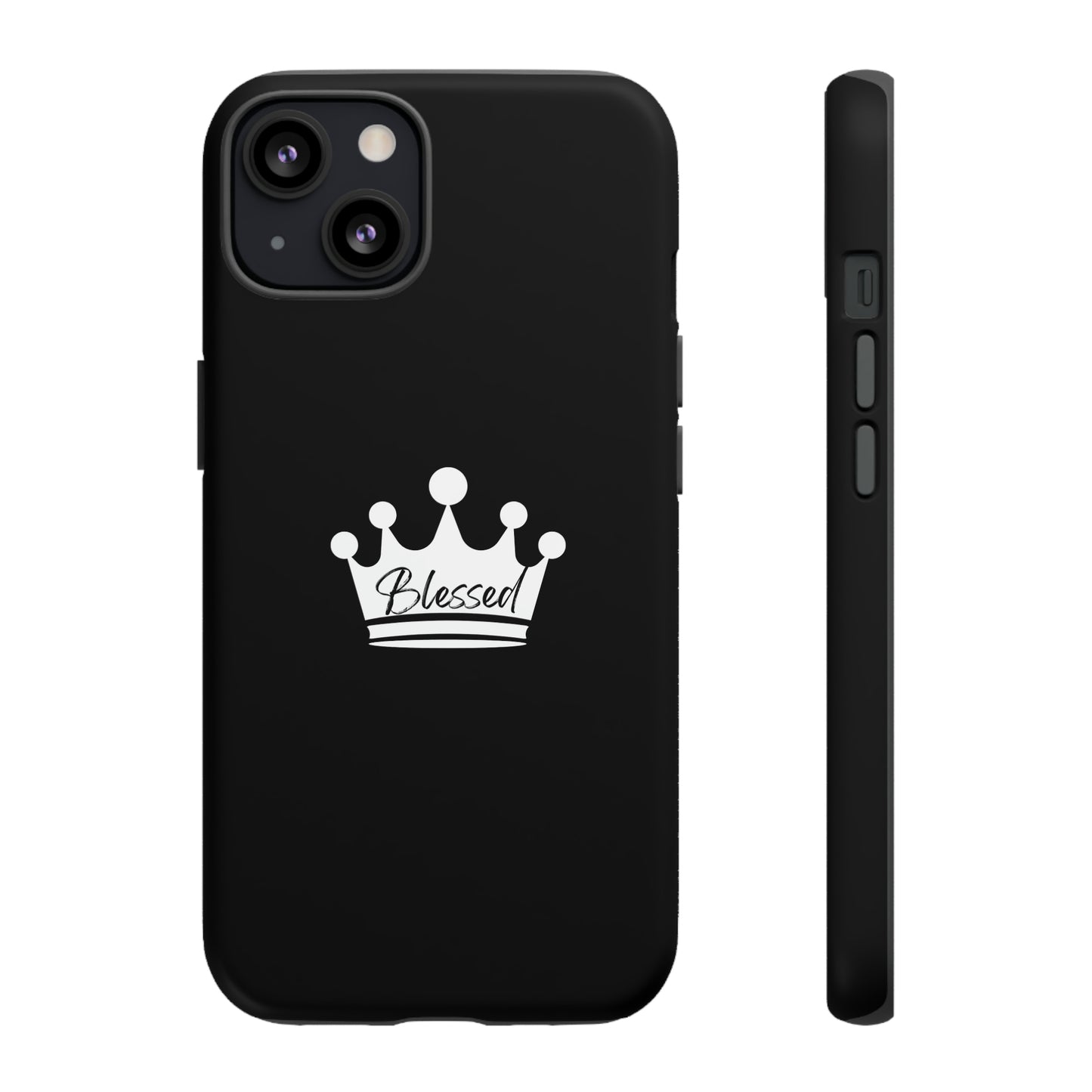 Blessed w/Crown Tough, Samsung, iPhone 15, 14, 13 pro max case, iPhone Tough Phone Case, Popular Phone Cover, Everyday Phone Cases, Tough Case
