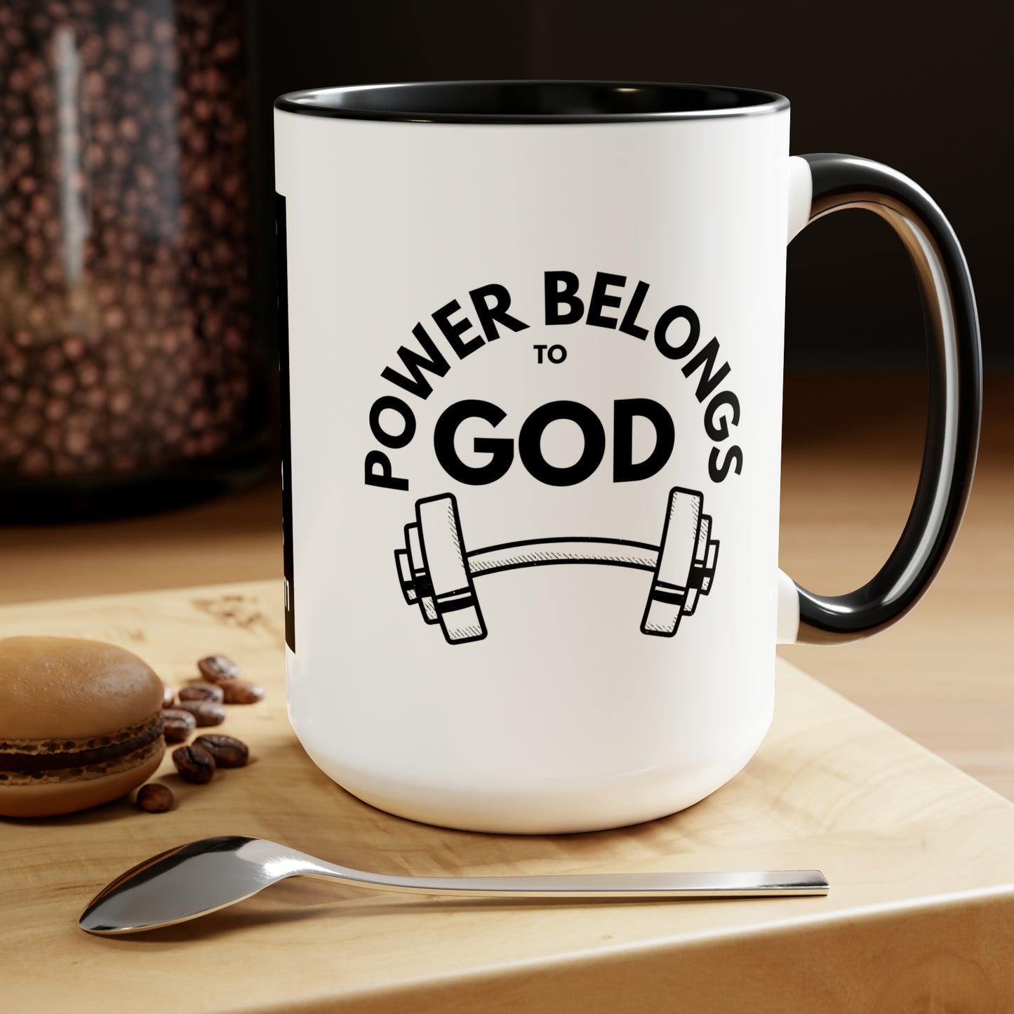 Power Belongs to God Mug, 11oz, Psalms 62:11, Positive, Bible Verse, Inspiration, Gift, Coffee Mug, Christian Mug
