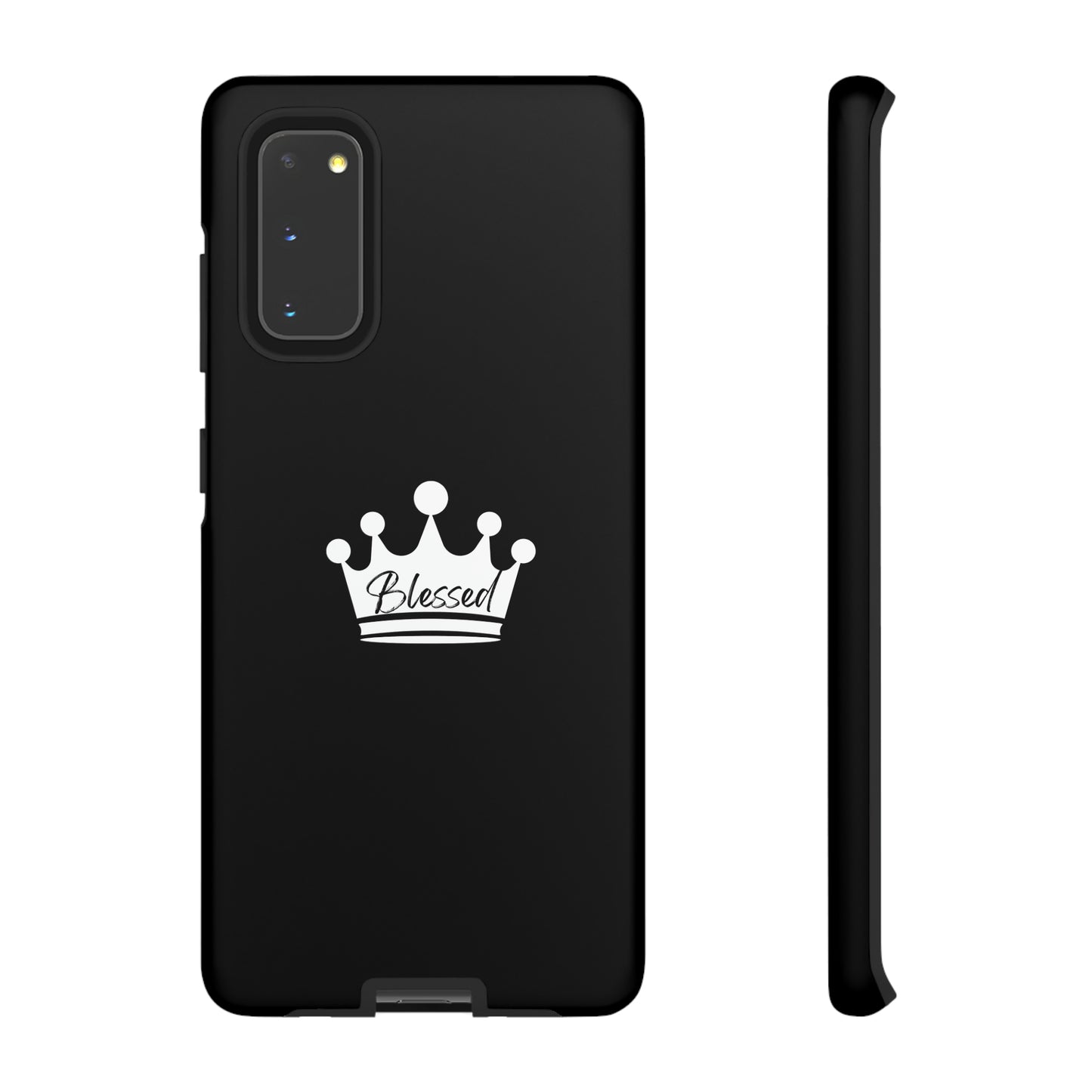 Blessed w/Crown Tough, Samsung, iPhone 15, 14, 13 pro max case, iPhone Tough Phone Case, Popular Phone Cover, Everyday Phone Cases, Tough Case