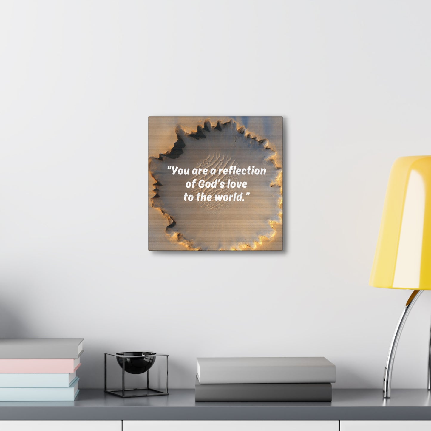 Reflection of God Canvas Gallery Framed Vertical Poster, Canvas Wall Art Set Abstract Prints Minimalist Modern Art Boho Wall Decor