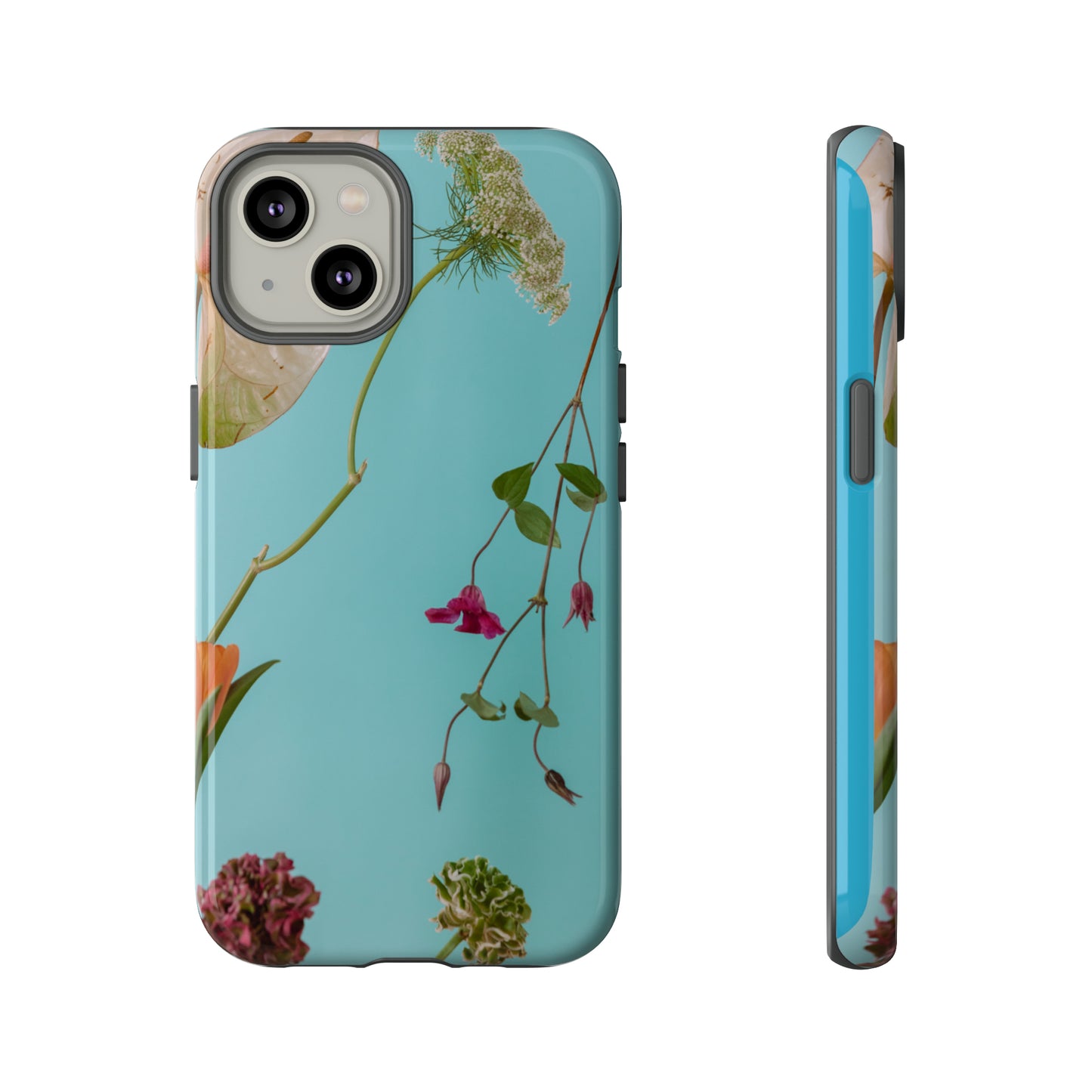 Serene Flowers, Samsung Galaxy, iPhone 15, 14, 13 pro max case, iPhone Tough Phone Case, Popular Phone Cover, Everyday Phone Cases, Tough Case