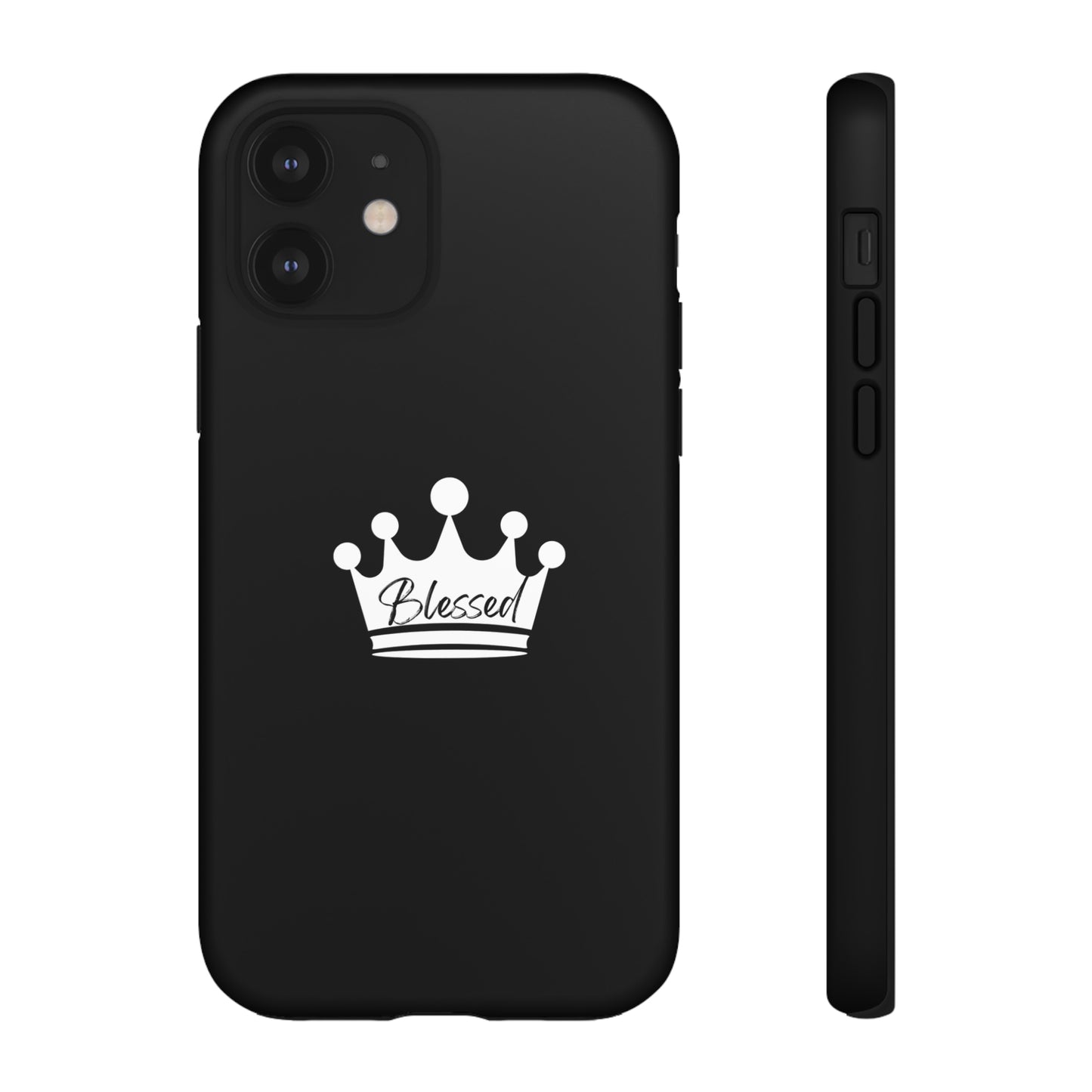 Blessed w/Crown Tough, Samsung, iPhone 15, 14, 13 pro max case, iPhone Tough Phone Case, Popular Phone Cover, Everyday Phone Cases, Tough Case