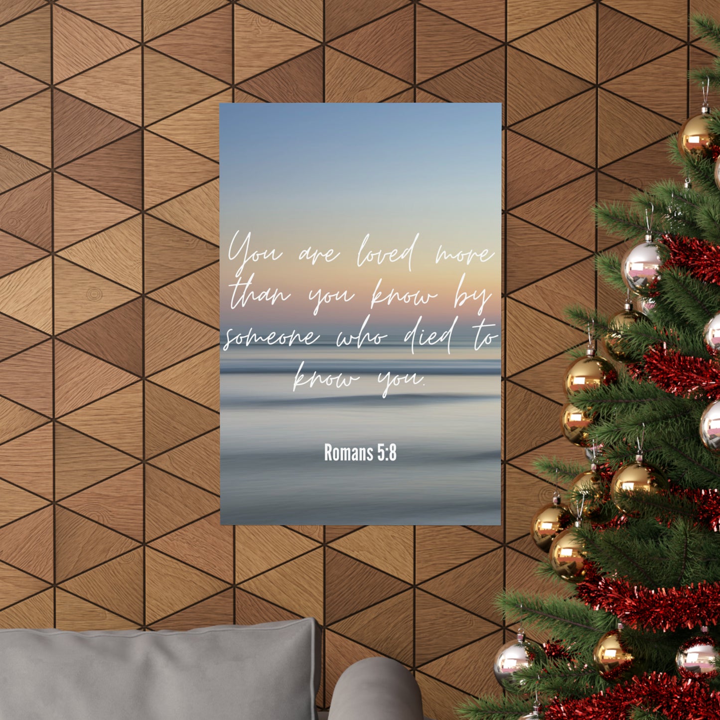 You are Loved Matte Vertical Framed Vertical Poster, Framed Canvas Wall Art Set Abstract Christian Prints Minimalist Modern Art Boho Wall Decor