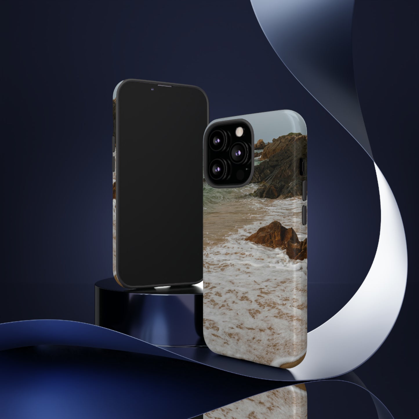 Calm Beach, Phone Case, Samsung Galaxy, iPhone 15, 14, 13 pro max case, iPhone Tough Phone Case, Popular Phone Cover, Everyday Phone Cases, Tough Case