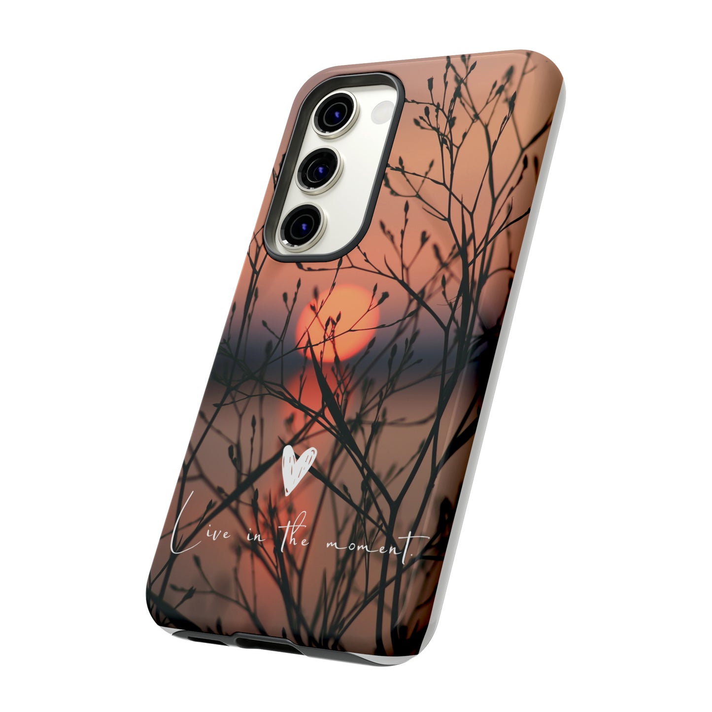 Live In The Moment, Samsung Galaxy, iPhone 15, 14, 13 pro max case, iPhone Tough Phone Case, Popular Phone Cover, Everyday Phone Cases, Tough Case