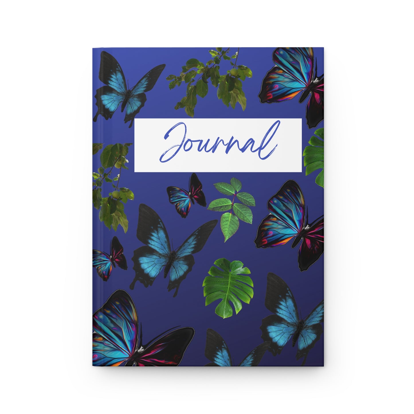 Blue Butterflies Hardcover Journal Matte