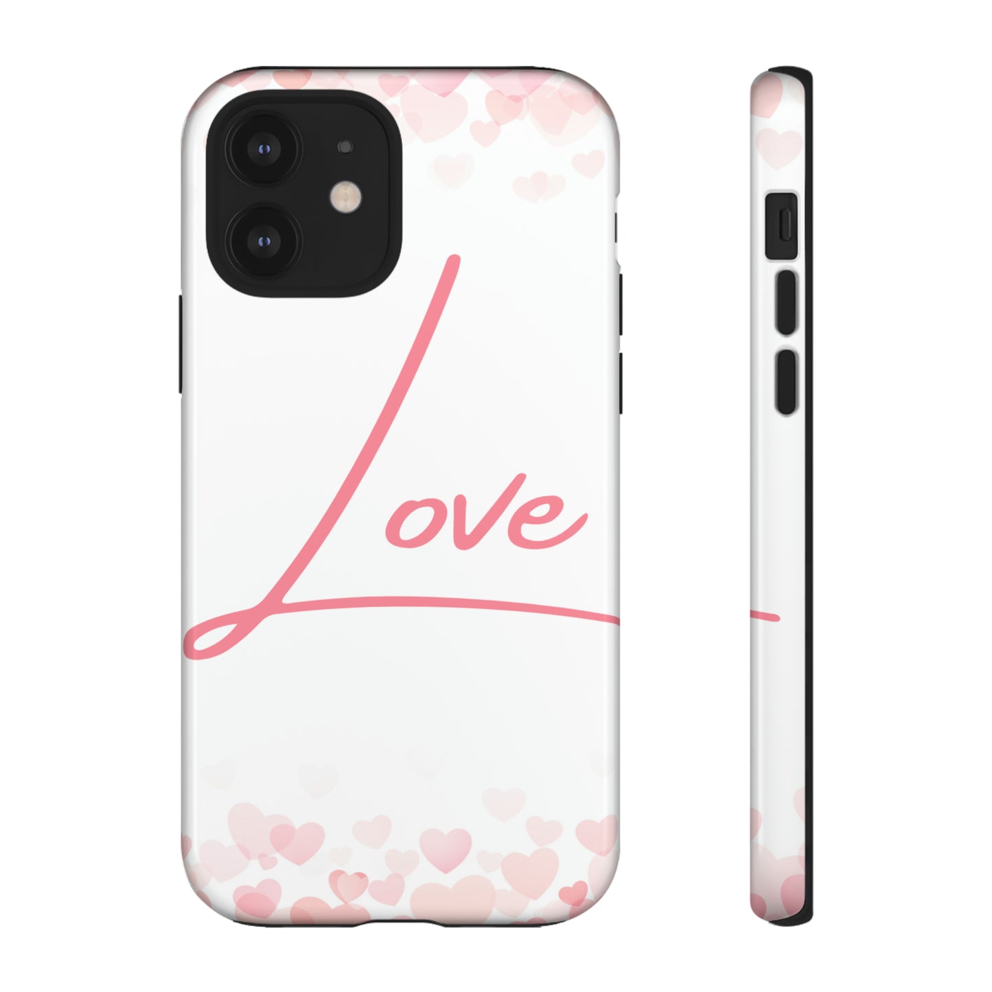 Love and Hearts Phone Case, Samsung Galaxy, iPhone 15, 14, 13 pro max case, iPhone Tough Phone Case, Popular Phone Cover, Everyday Phone Cases, Tough Case