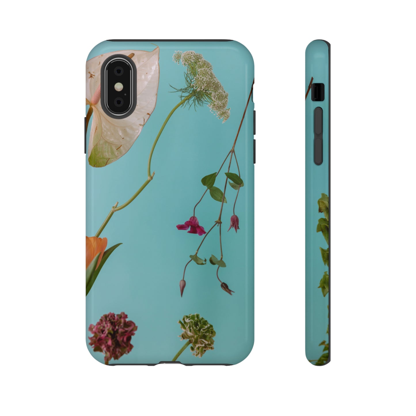 Serene Flowers, Samsung Galaxy, iPhone 15, 14, 13 pro max case, iPhone Tough Phone Case, Popular Phone Cover, Everyday Phone Cases, Tough Case