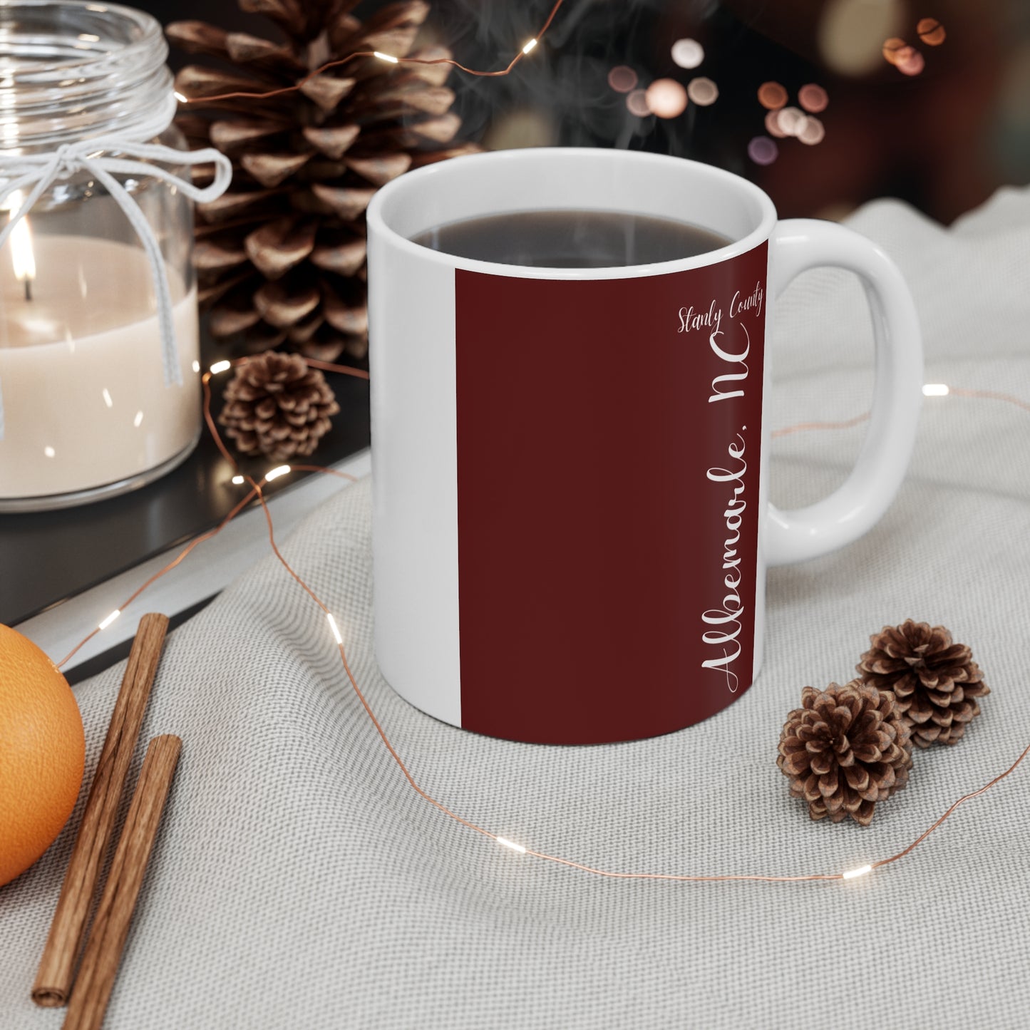 Albemarle NC Mug, 11oz, Positive, Inspiration, Gift, Coffee Mug, Special Occassion Mug, Souvenir, graduation