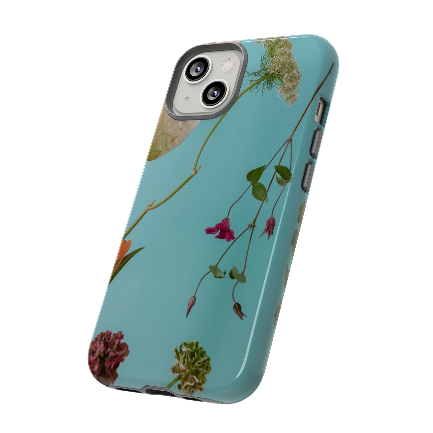 Serene Flowers, Samsung Galaxy, iPhone 15, 14, 13 pro max case, iPhone Tough Phone Case, Popular Phone Cover, Everyday Phone Cases, Tough Case