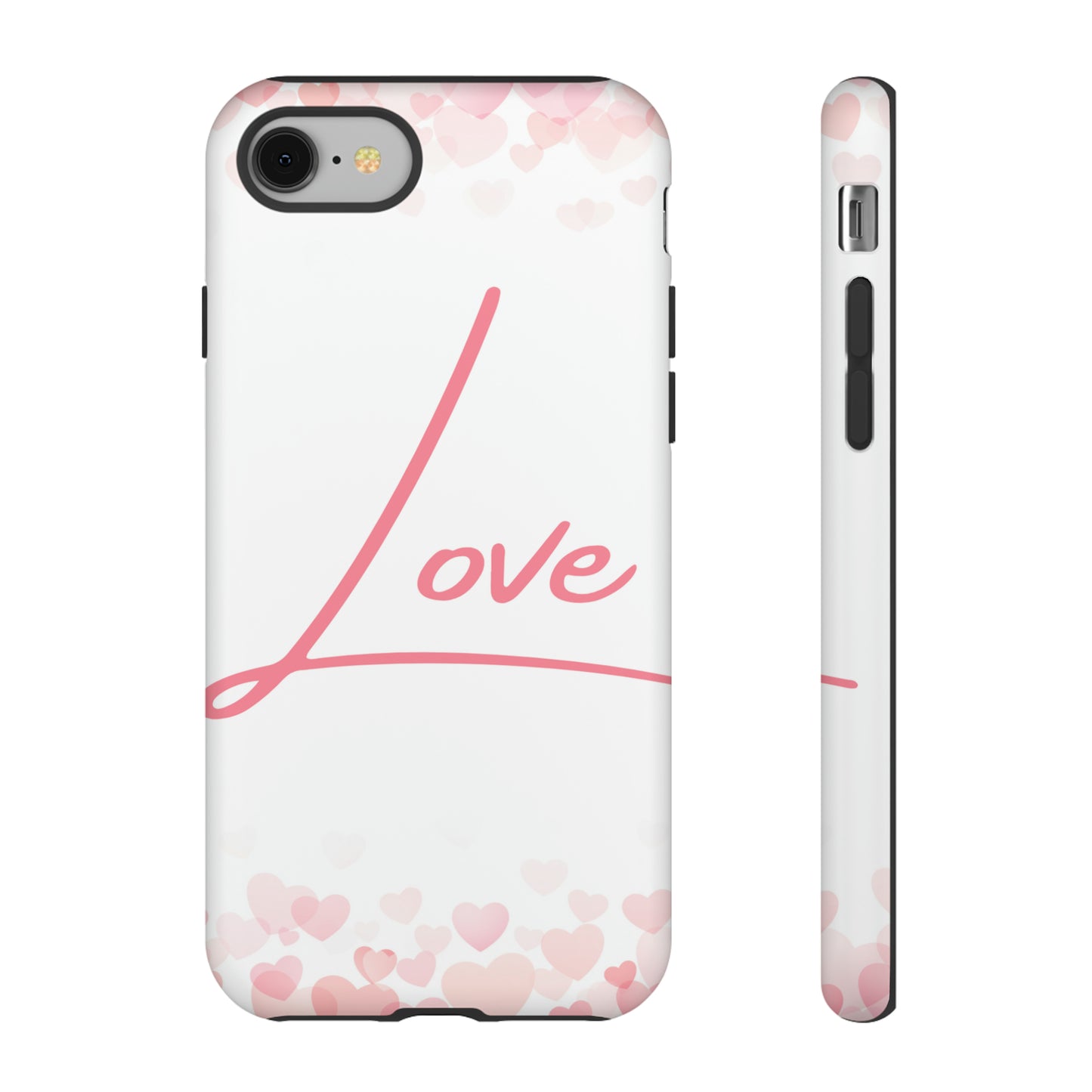 Love and Hearts Phone Case, Samsung Galaxy, iPhone 15, 14, 13 pro max case, iPhone Tough Phone Case, Popular Phone Cover, Everyday Phone Cases, Tough Case