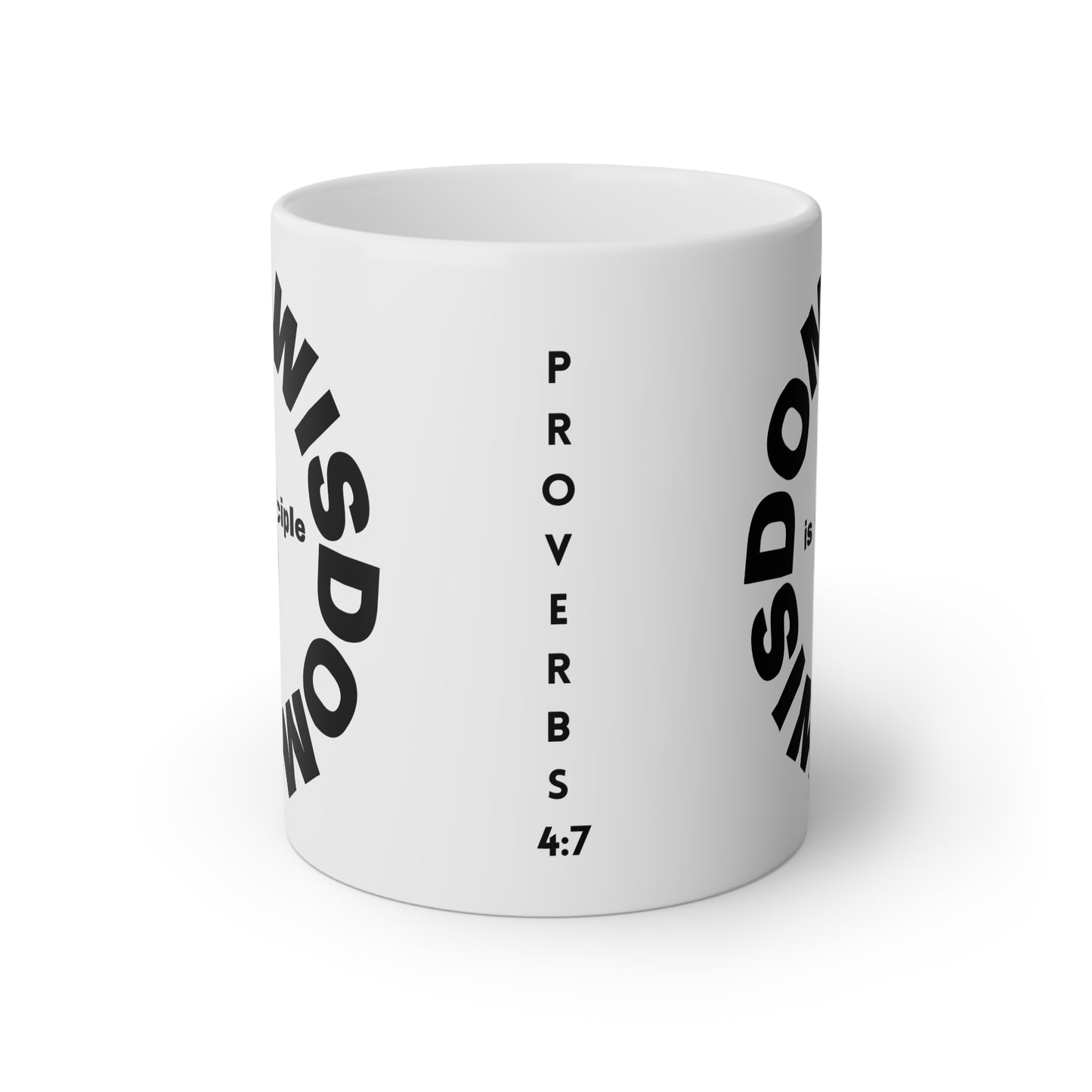 Wisdom Is The Principle Thing Mug, 11oz, Proverbs 4:7, Positive, Bible Verse, Inspiration, Gift, Coffee Mug, Christian Mug