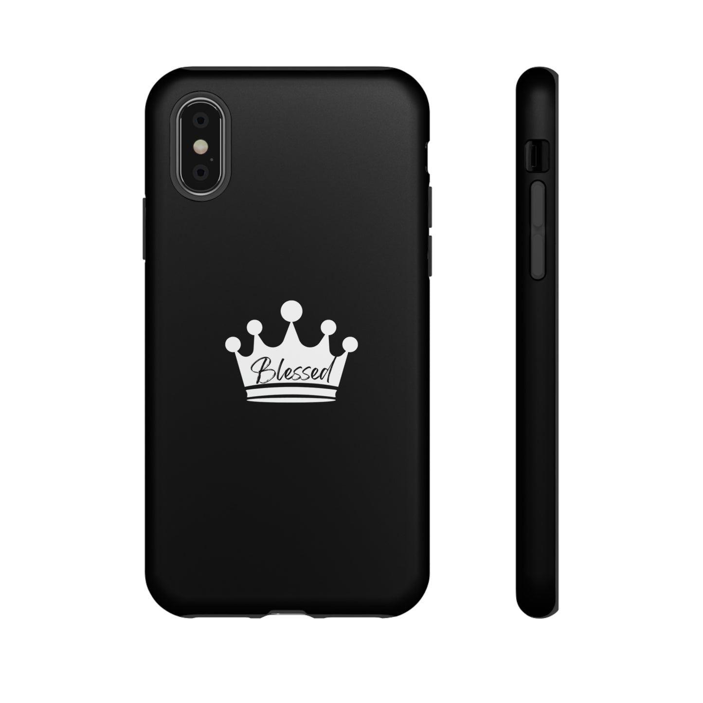 Blessed w/Crown Tough, Samsung, iPhone 15, 14, 13 pro max case, iPhone Tough Phone Case, Popular Phone Cover, Everyday Phone Cases, Tough Case