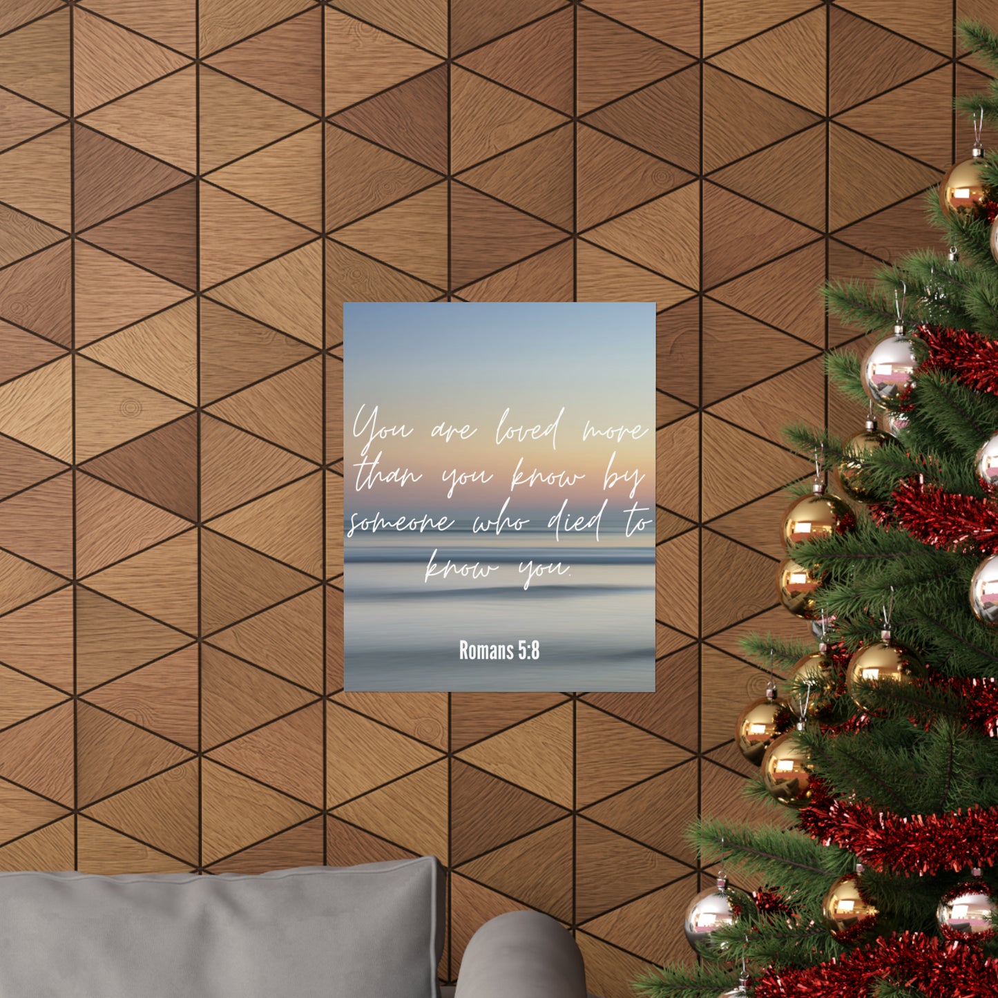 You are Loved Matte Vertical Framed Vertical Poster, Framed Canvas Wall Art Set Abstract Christian Prints Minimalist Modern Art Boho Wall Decor