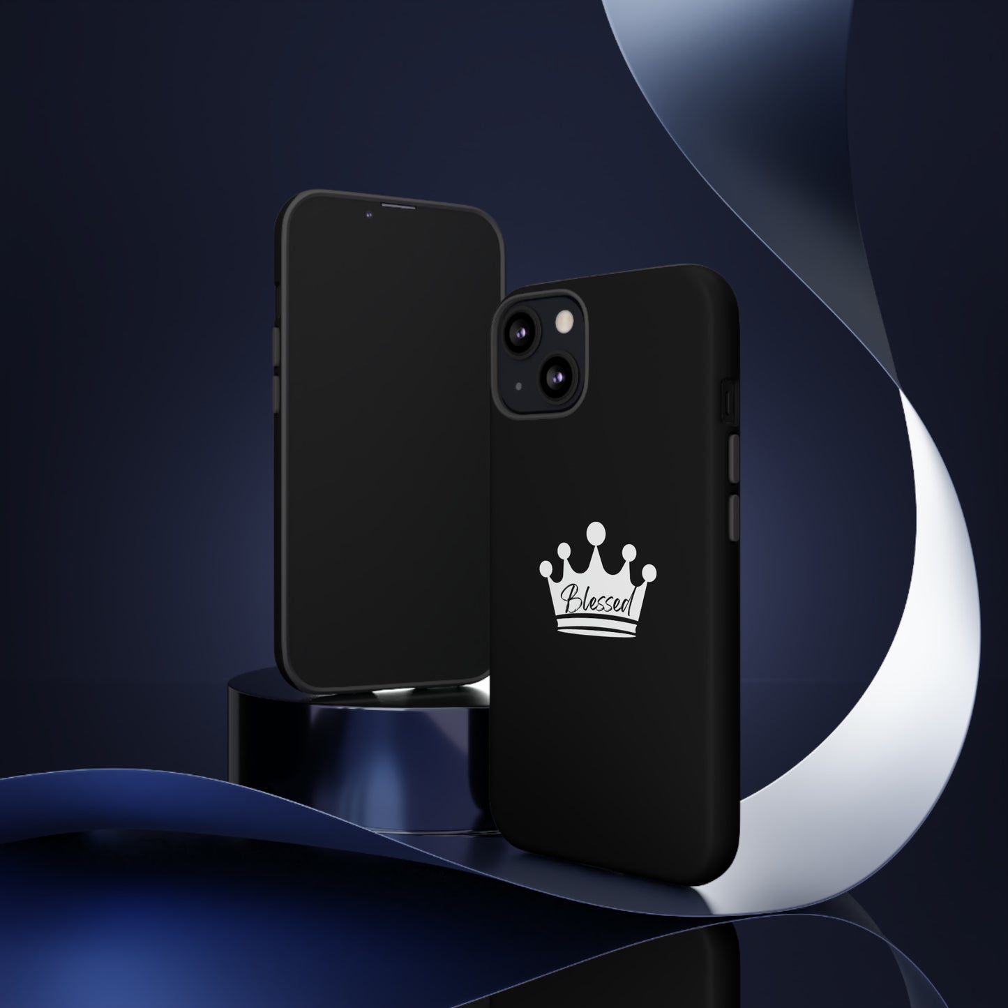 Blessed w/Crown Tough, Samsung, iPhone 15, 14, 13 pro max case, iPhone Tough Phone Case, Popular Phone Cover, Everyday Phone Cases, Tough Case