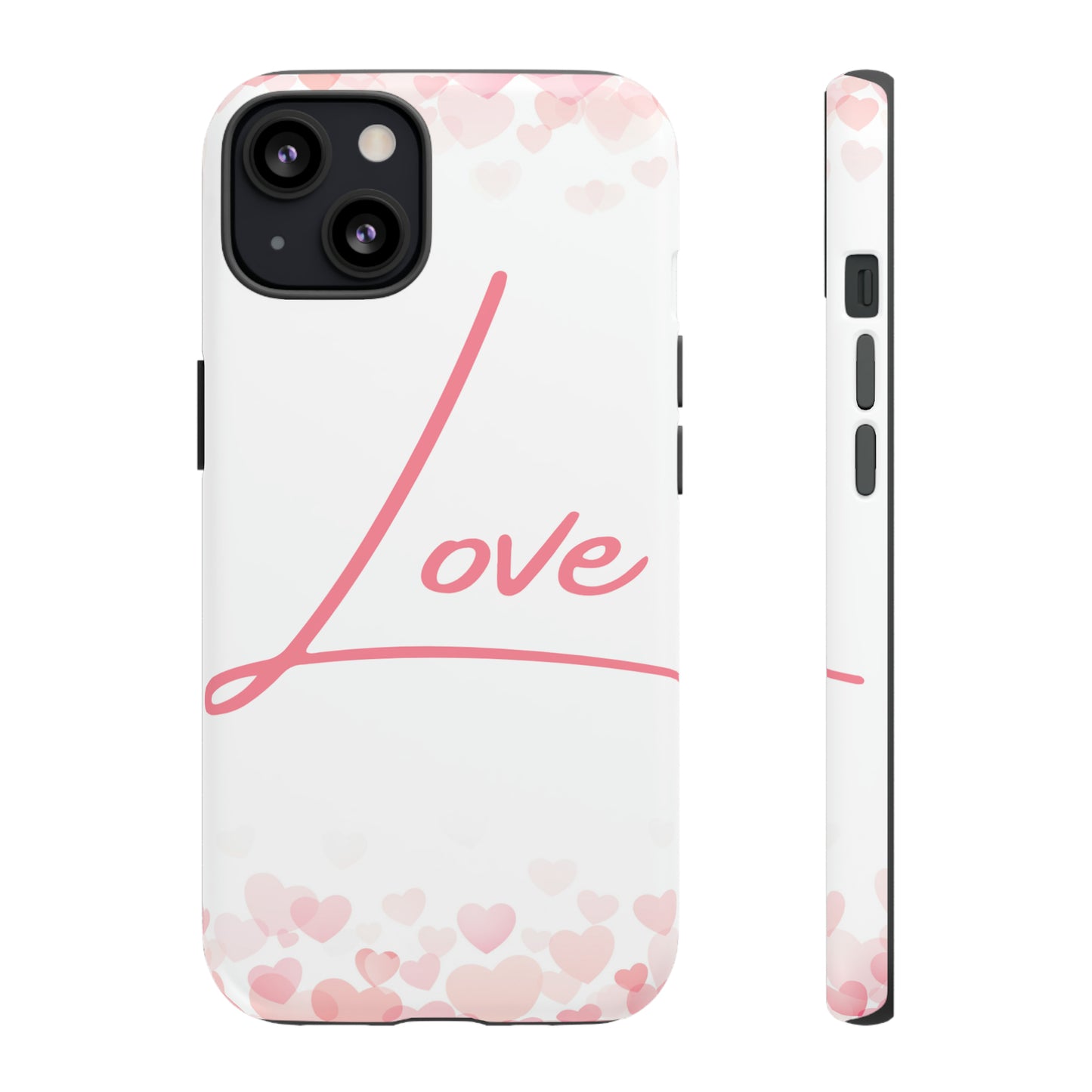 Love and Hearts Phone Case, Samsung Galaxy, iPhone 15, 14, 13 pro max case, iPhone Tough Phone Case, Popular Phone Cover, Everyday Phone Cases, Tough Case