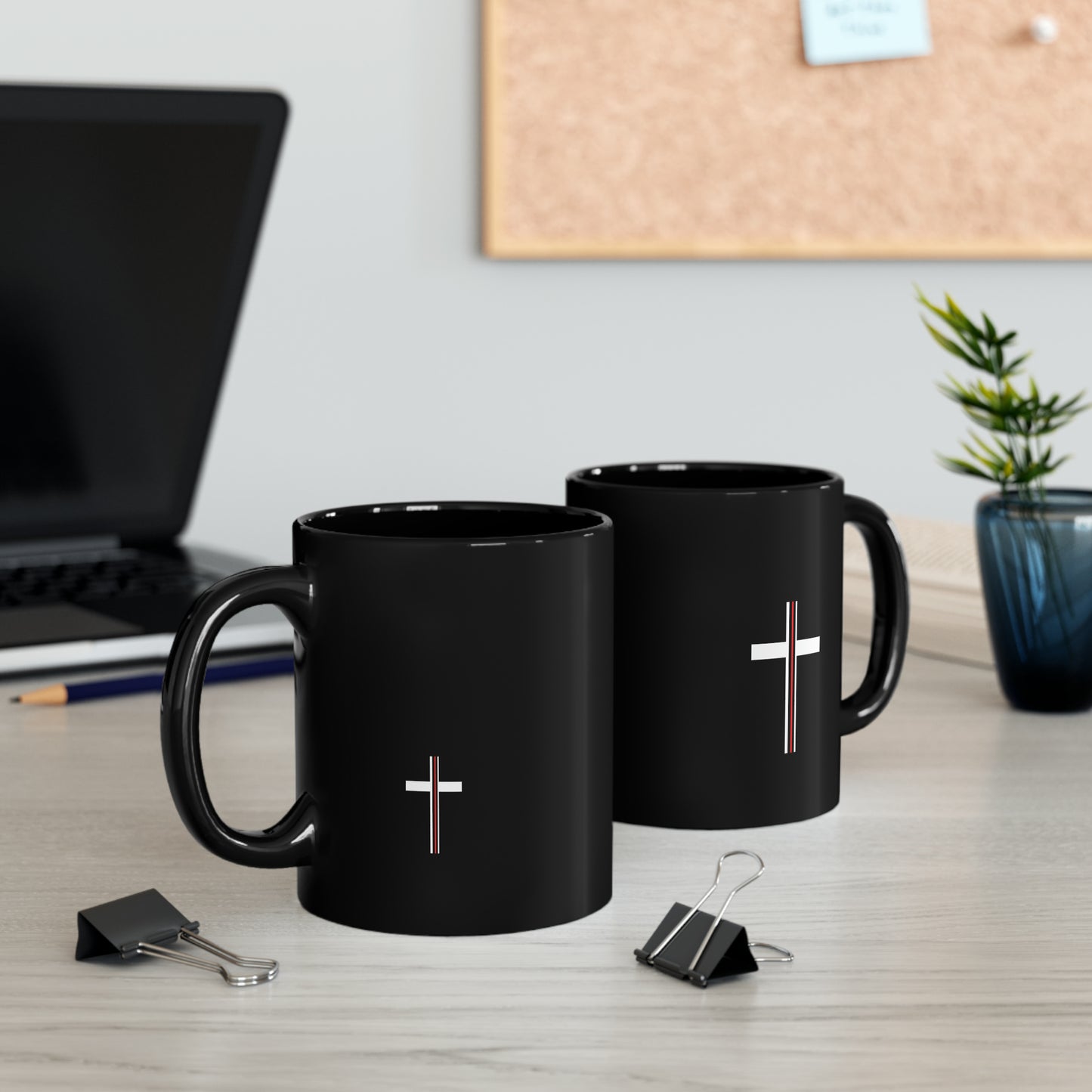 Cross + Blood Mug, 11oz, Positive, Church, Inspiration, Gift, Coffee Mug, Christian Mug, Special Occassion Mug