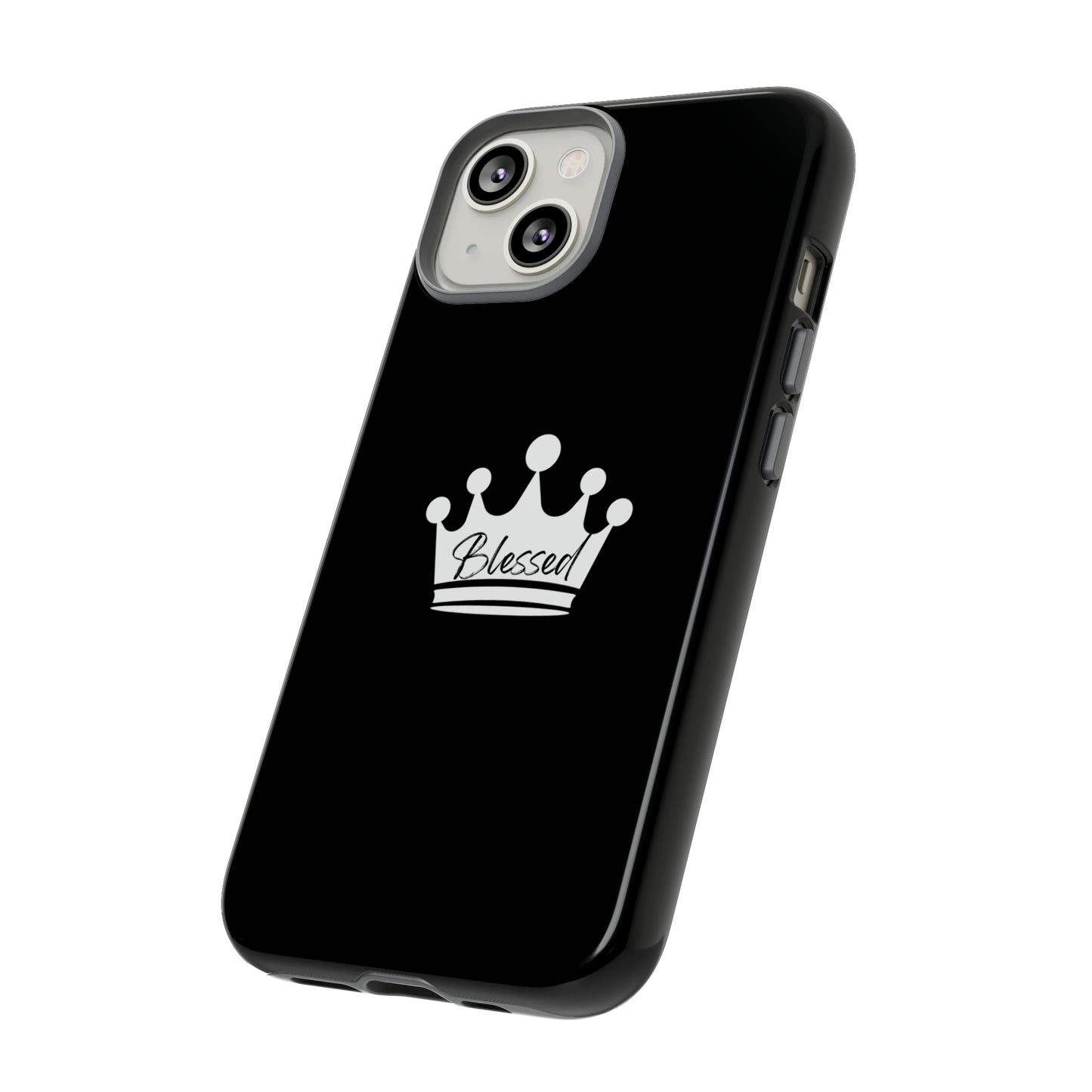 Blessed w/Crown Tough, Samsung, iPhone 15, 14, 13 pro max case, iPhone Tough Phone Case, Popular Phone Cover, Everyday Phone Cases, Tough Case