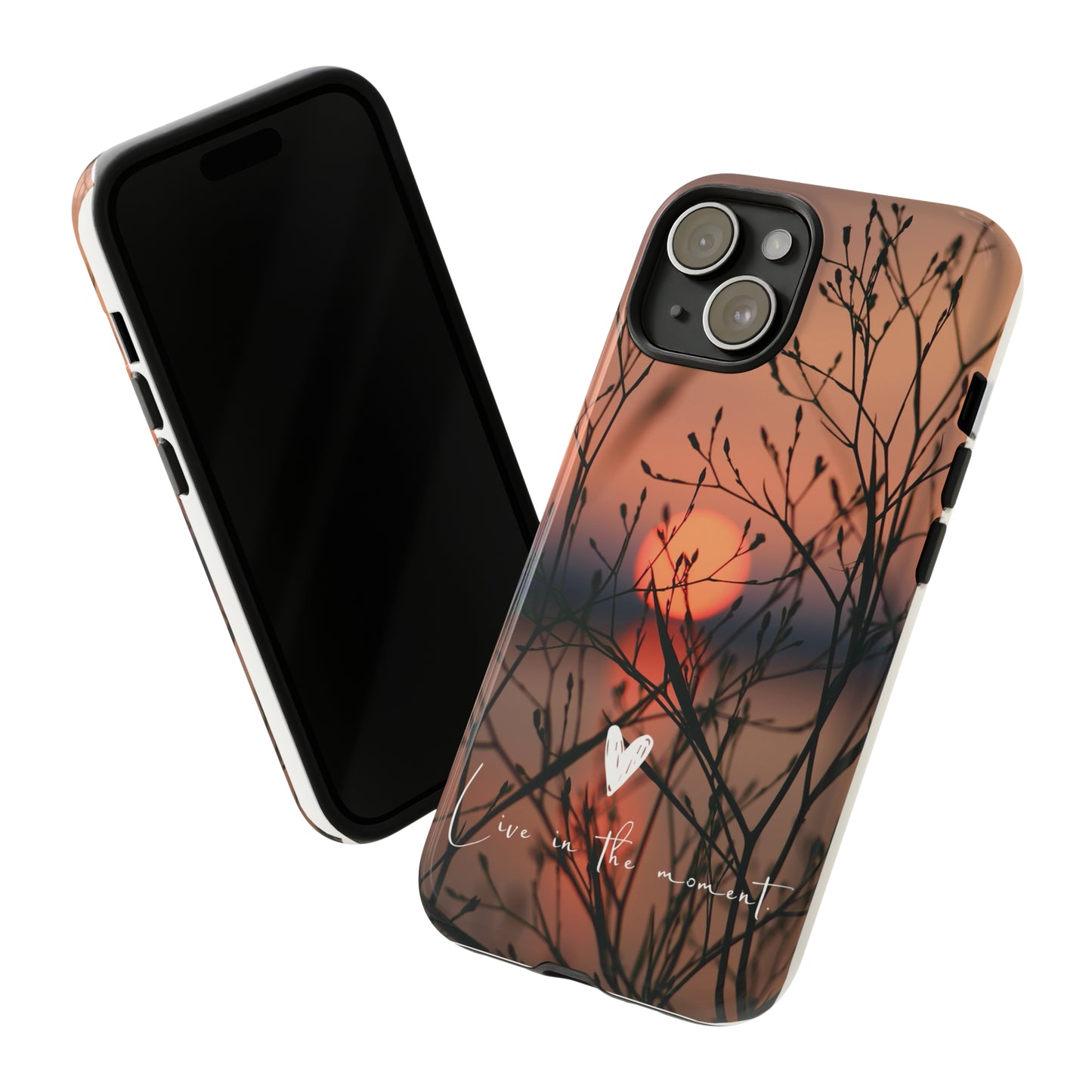 Live In The Moment, Samsung Galaxy, iPhone 15, 14, 13 pro max case, iPhone Tough Phone Case, Popular Phone Cover, Everyday Phone Cases, Tough Case