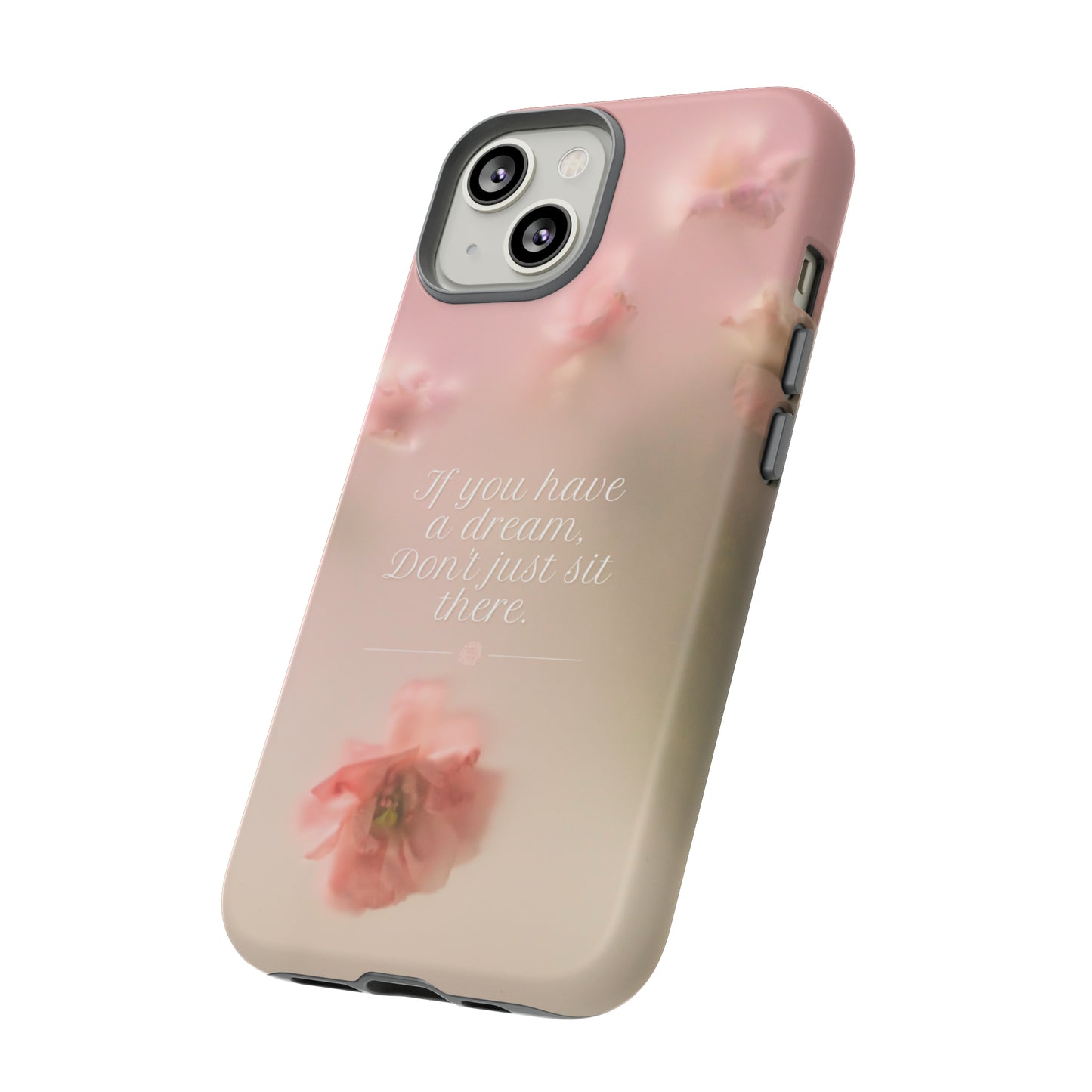 Pink Misty Flowers, Phone Case, Samsung Galaxy, iPhone 15, 14, 13 pro max case, iPhone Tough Phone Case, Popular Phone Cover, Everyday Phone Cases, Tough Case