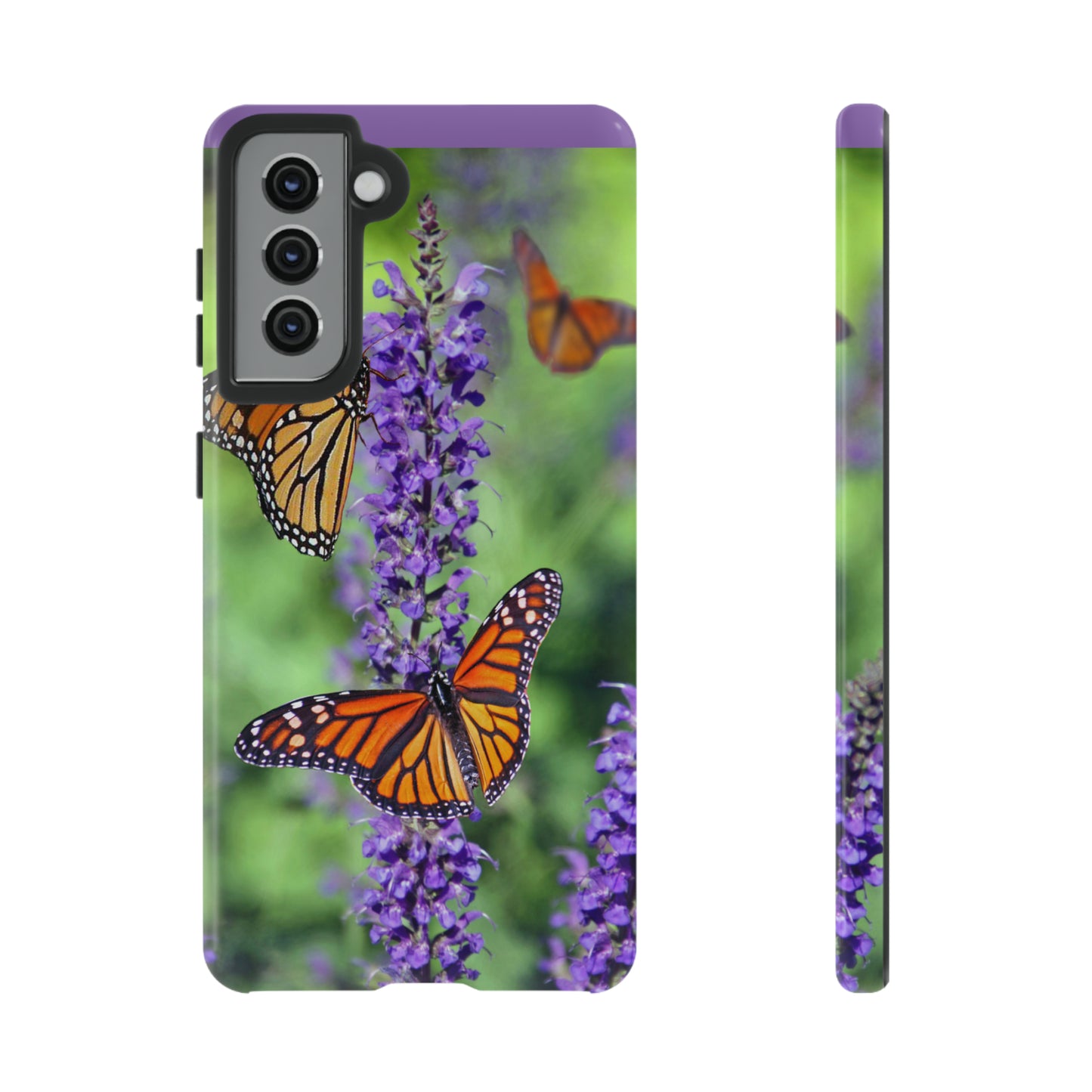 Beautiful Butterfly w/Green Background Phone Case, Samsung Galaxy, iPhone 15, 14, 13 pro max case, iPhone Tough Phone Case, Popular Phone Cover, Everyday Phone Cases, Tough Case