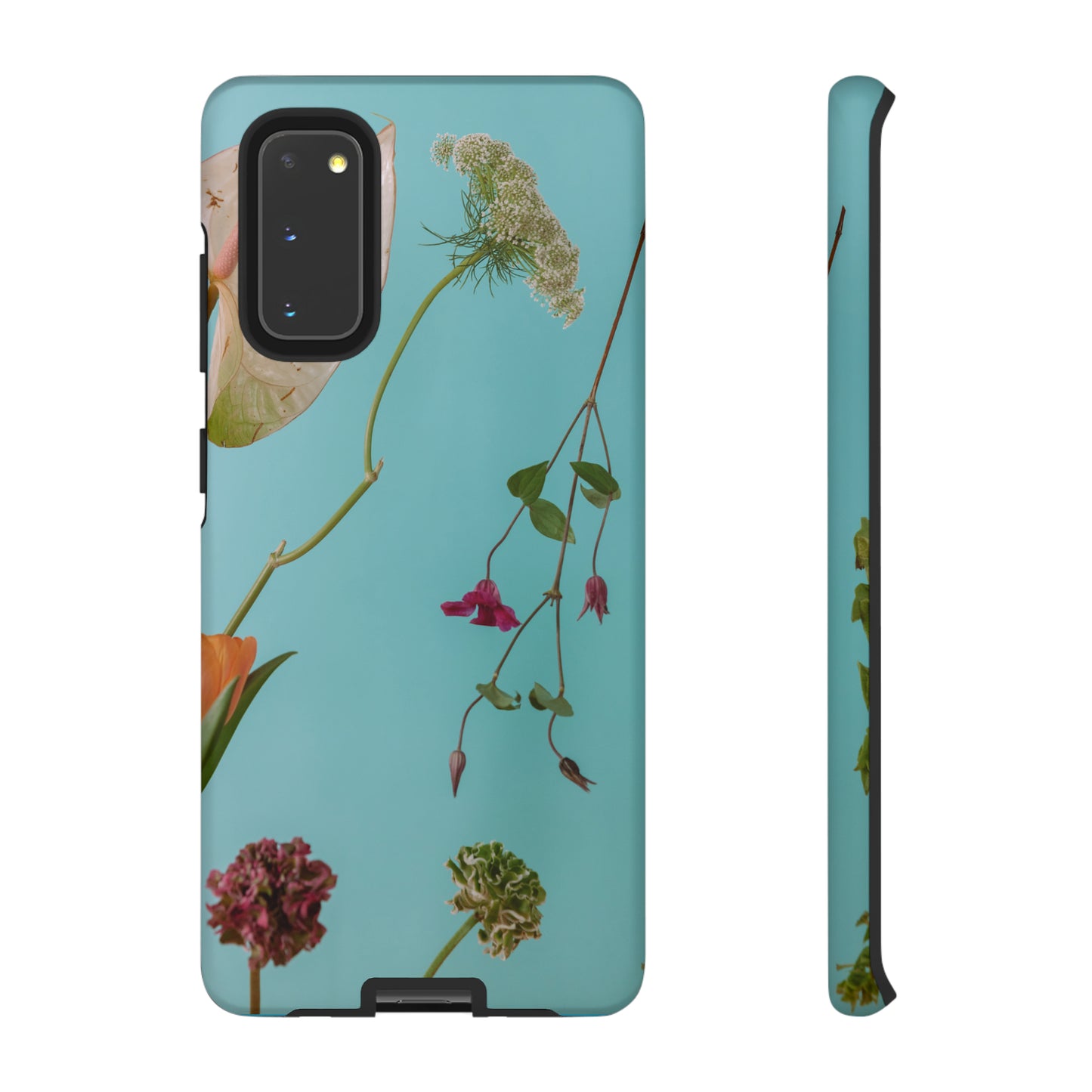Serene Flowers, Samsung Galaxy, iPhone 15, 14, 13 pro max case, iPhone Tough Phone Case, Popular Phone Cover, Everyday Phone Cases, Tough Case