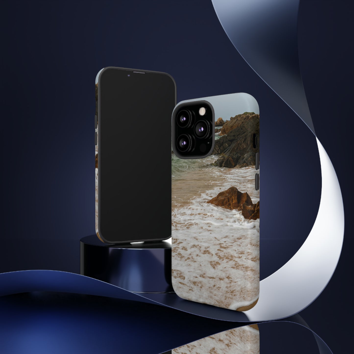 Calm Beach, Phone Case, Samsung Galaxy, iPhone 15, 14, 13 pro max case, iPhone Tough Phone Case, Popular Phone Cover, Everyday Phone Cases, Tough Case