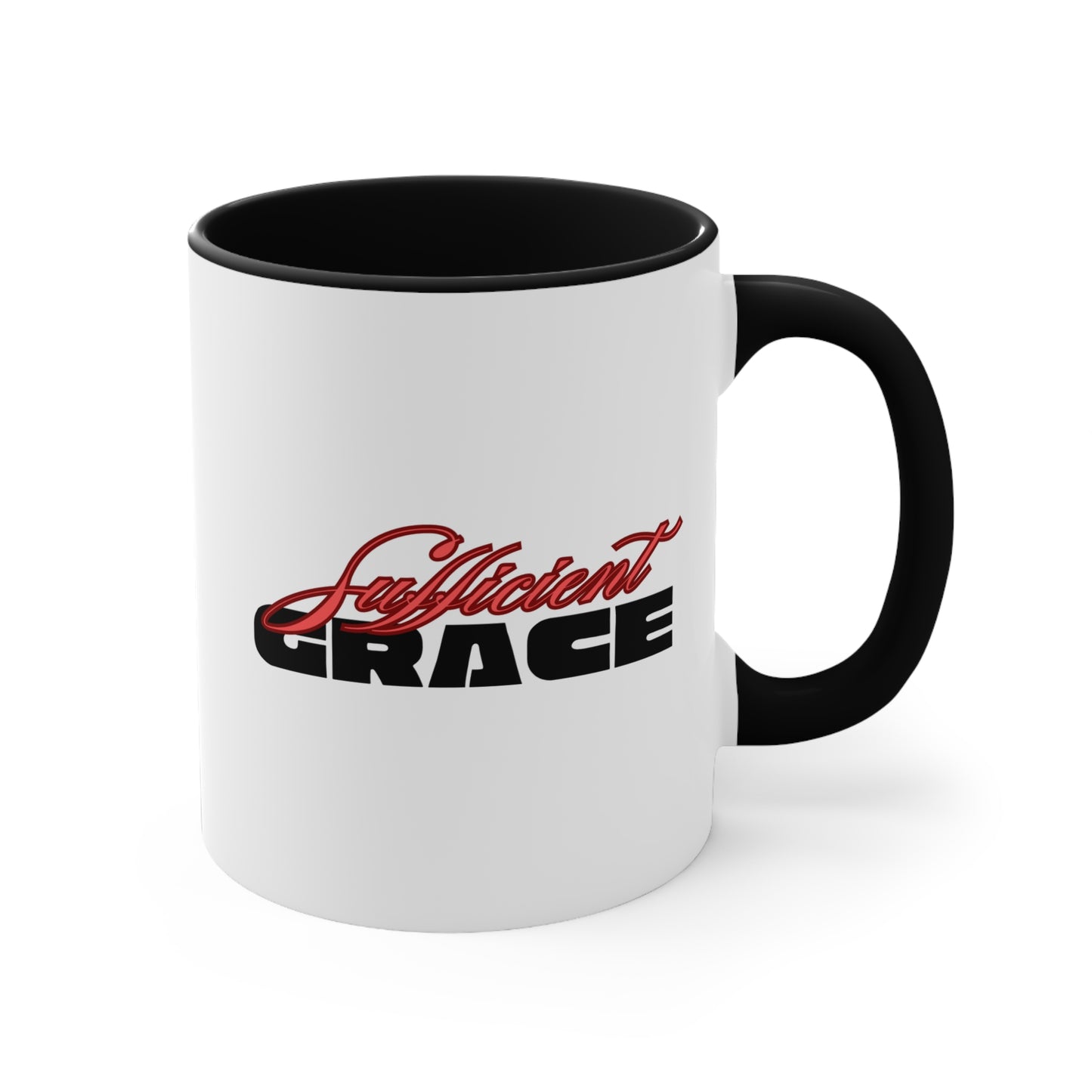 Sufficient Grace Mug, 11oz, Positive, Bible Verse, Inspiration, Gift, Coffee Mug, Christian Mug, Special Occassion Mug