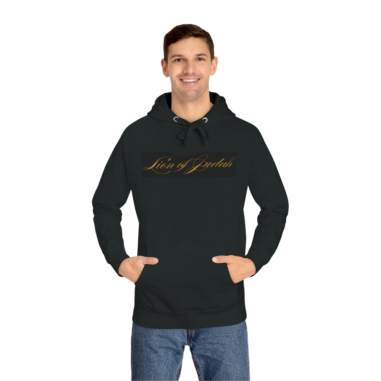 Lion of Judah Unisex Black Fleece Hoodie