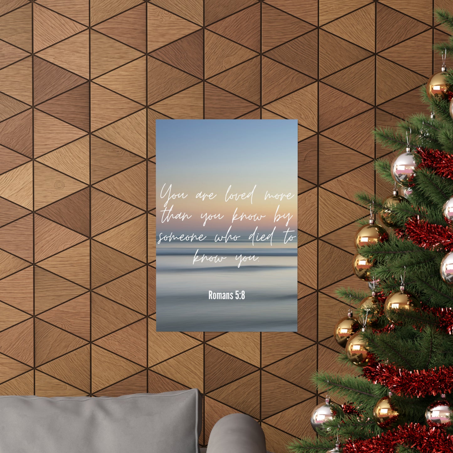 You are Loved Matte Vertical Framed Vertical Poster, Framed Canvas Wall Art Set Abstract Christian Prints Minimalist Modern Art Boho Wall Decor