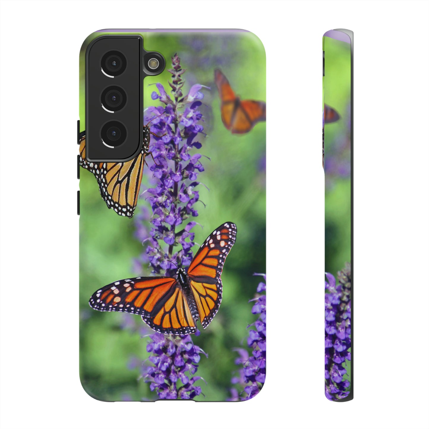Beautiful Butterfly w/Green Background Phone Case, Samsung Galaxy, iPhone 15, 14, 13 pro max case, iPhone Tough Phone Case, Popular Phone Cover, Everyday Phone Cases, Tough Case