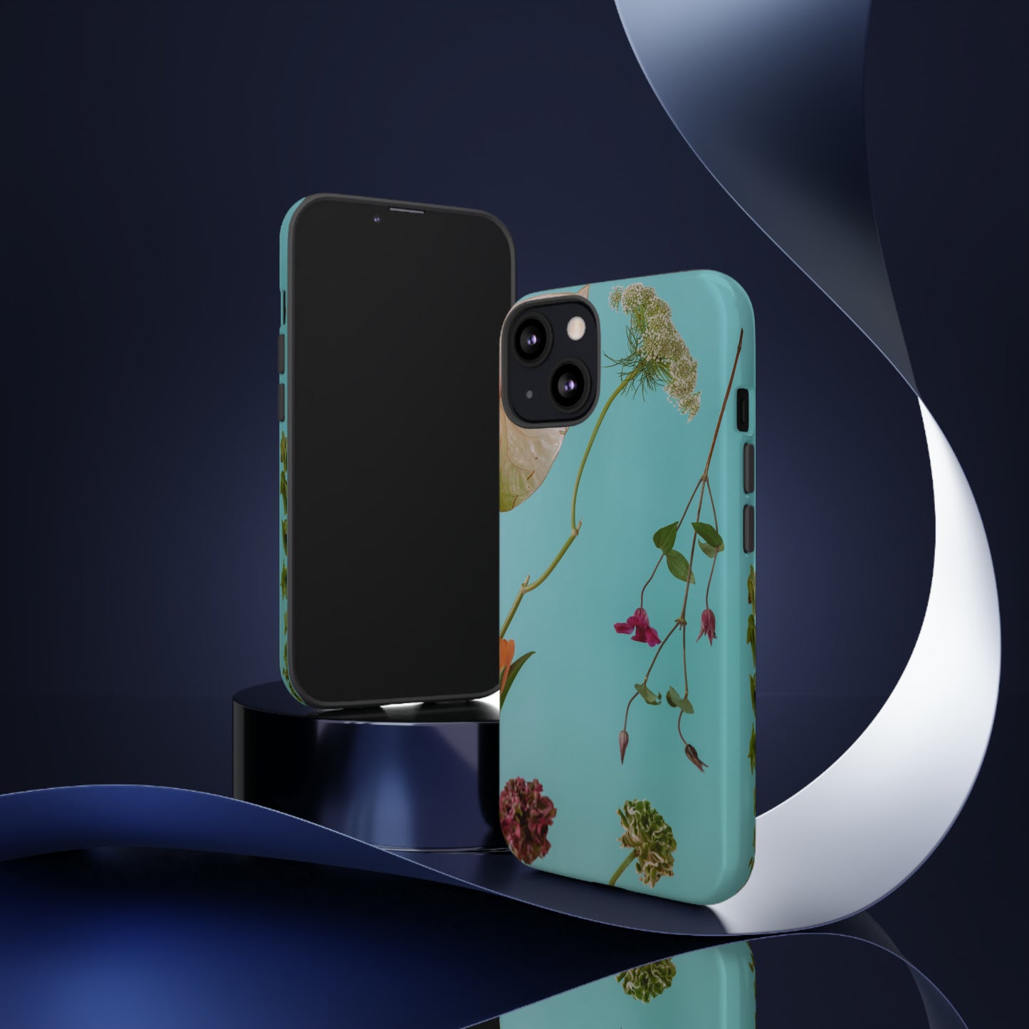 Serene Flowers, Samsung Galaxy, iPhone 15, 14, 13 pro max case, iPhone Tough Phone Case, Popular Phone Cover, Everyday Phone Cases, Tough Case