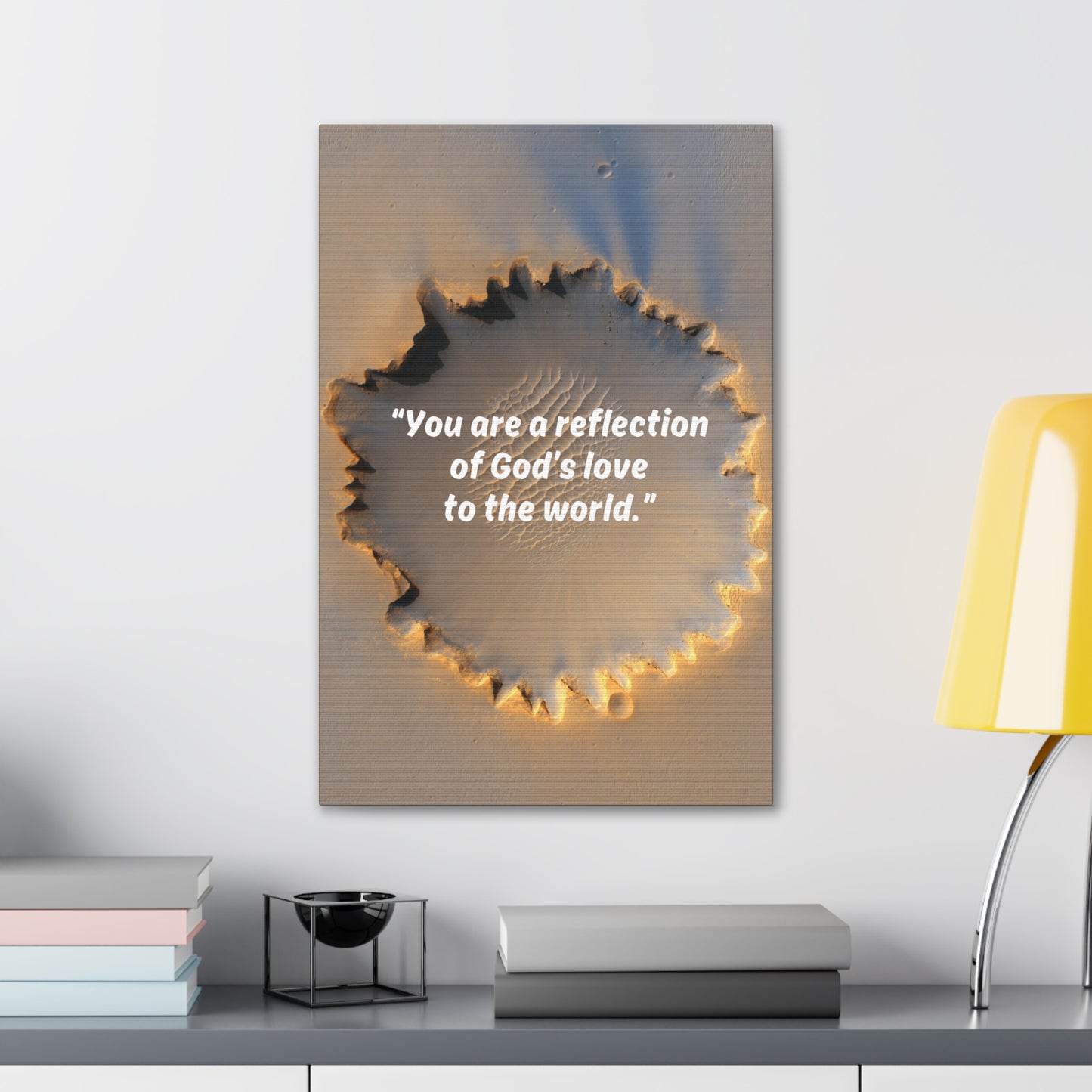 Reflection of God Canvas Gallery Framed Vertical Poster, Canvas Wall Art Set Abstract Prints Minimalist Modern Art Boho Wall Decor