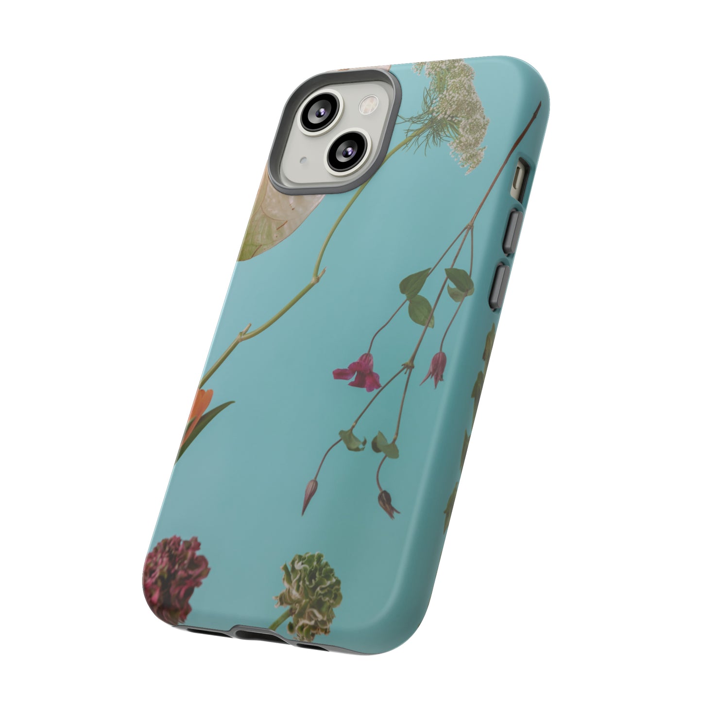 Serene Flowers, Samsung Galaxy, iPhone 15, 14, 13 pro max case, iPhone Tough Phone Case, Popular Phone Cover, Everyday Phone Cases, Tough Case